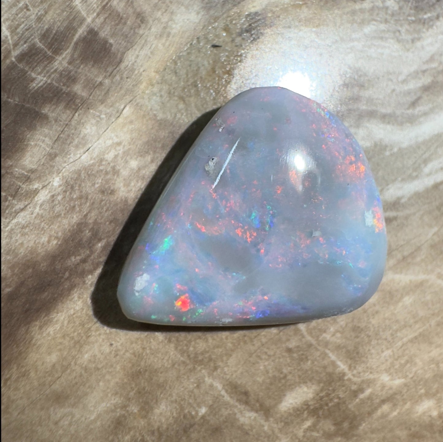 5ct Hand - cut Solid Lightning Ridge Semi Black Opal