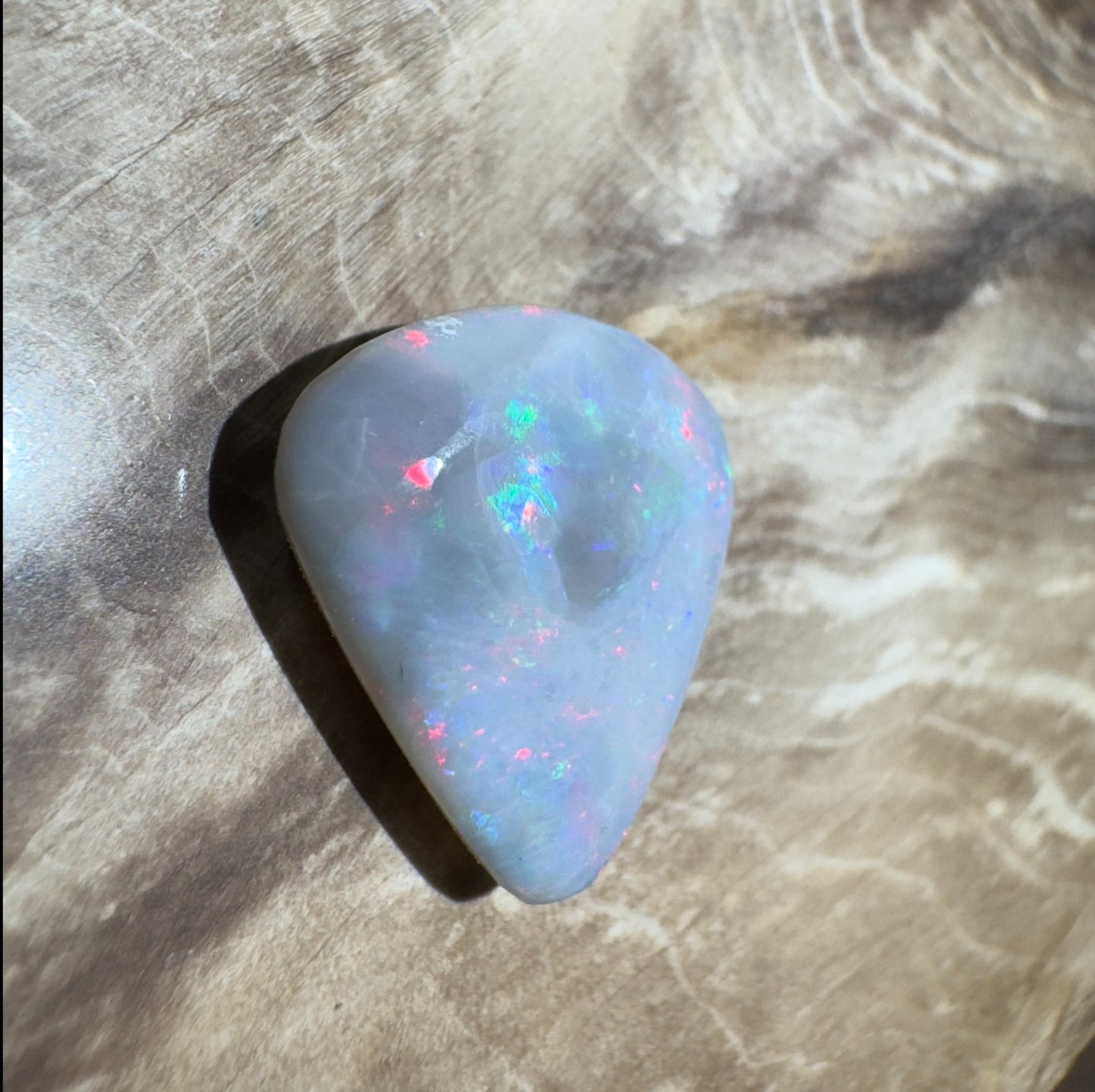 5ct Hand - cut Solid Lightning Ridge Semi Black Opal