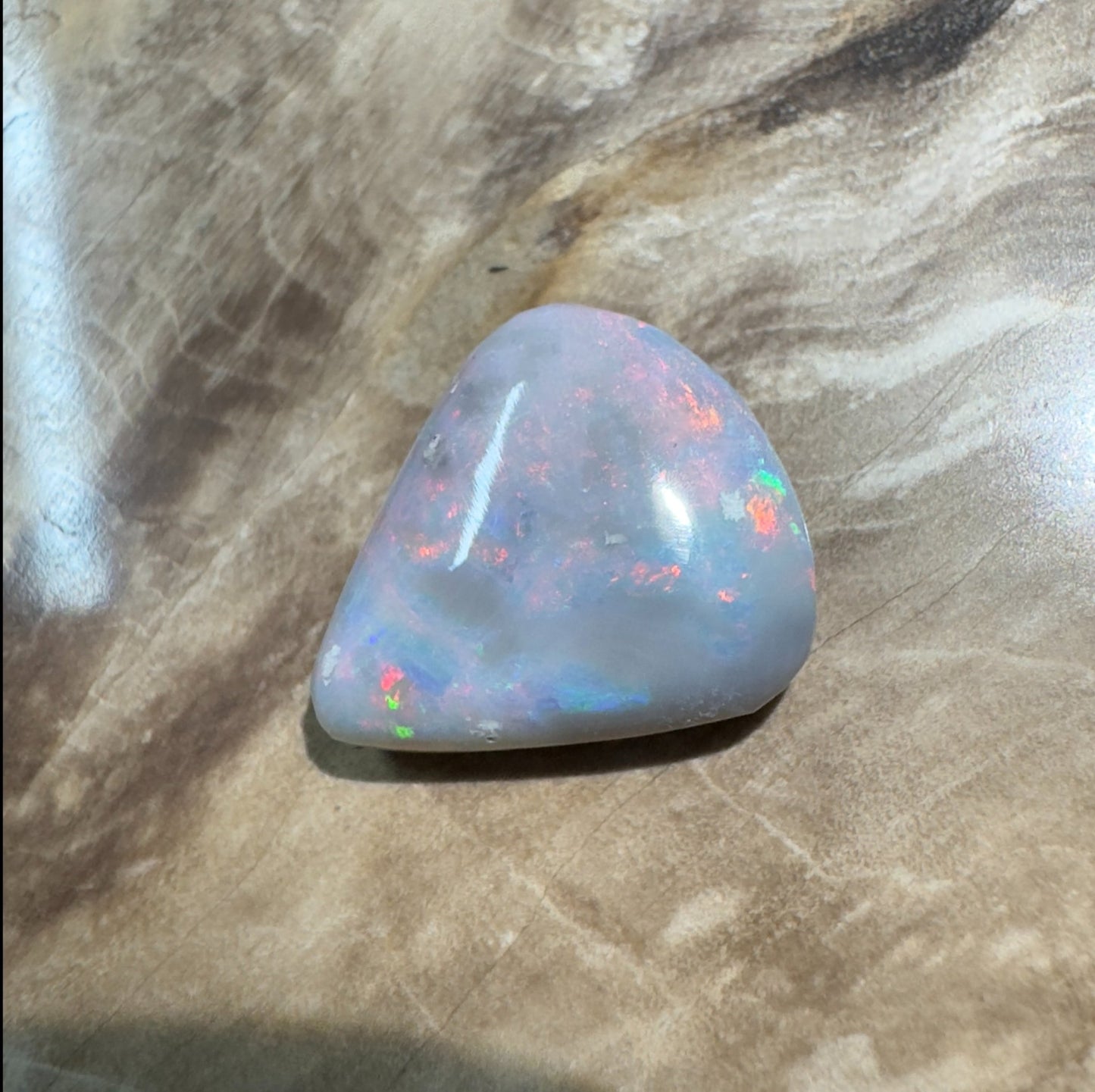 5ct Hand - cut Solid Lightning Ridge Semi Black Opal