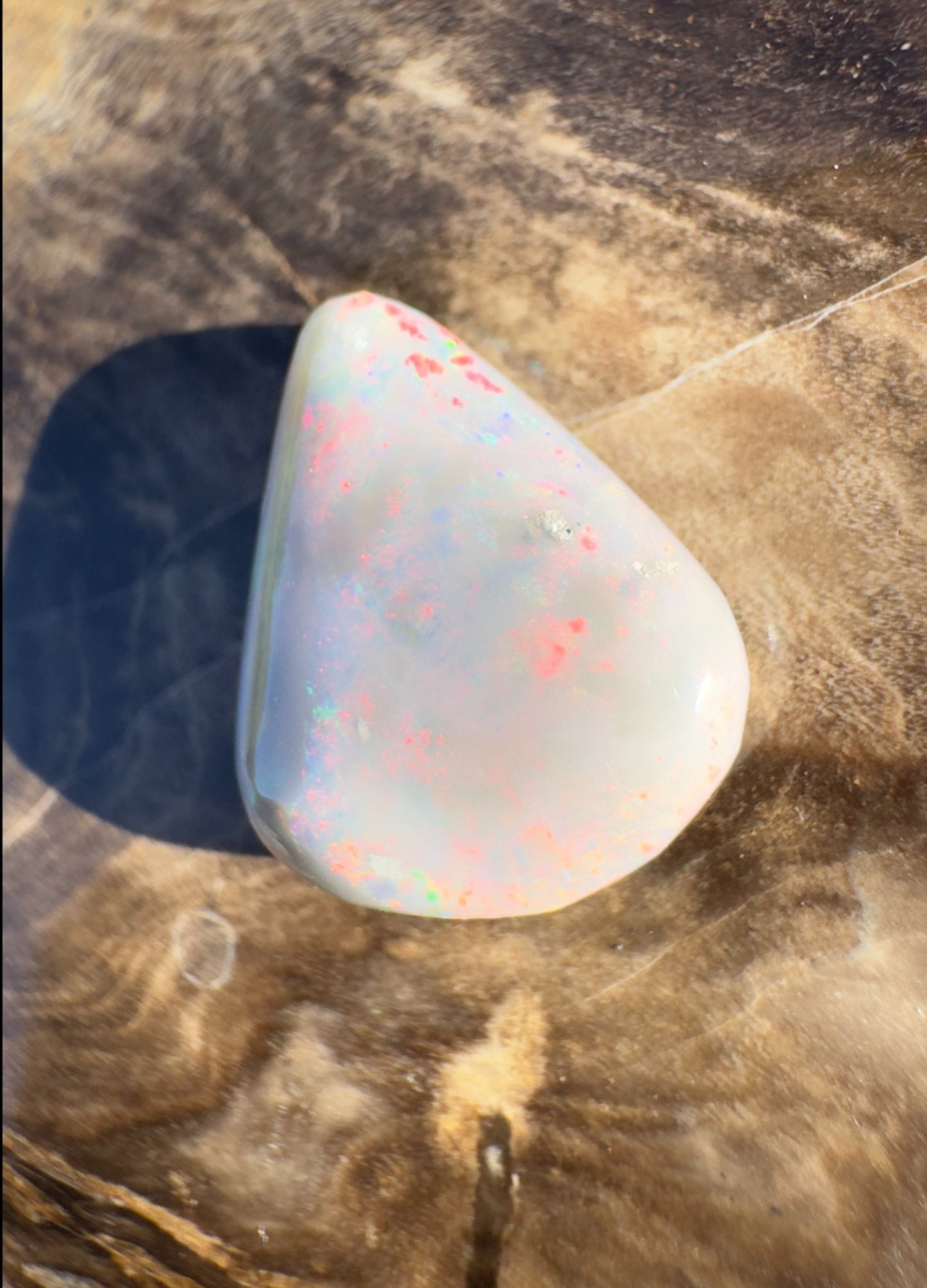 5ct Hand - cut Solid Lightning Ridge Semi Black Opal