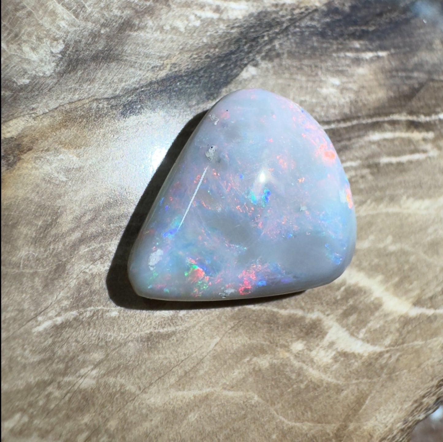 5ct Hand - cut Solid Lightning Ridge Semi Black Opal