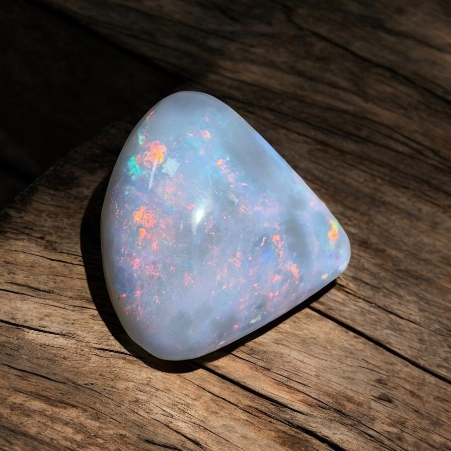 5ct Hand - cut Solid Lightning Ridge Semi Black Opal