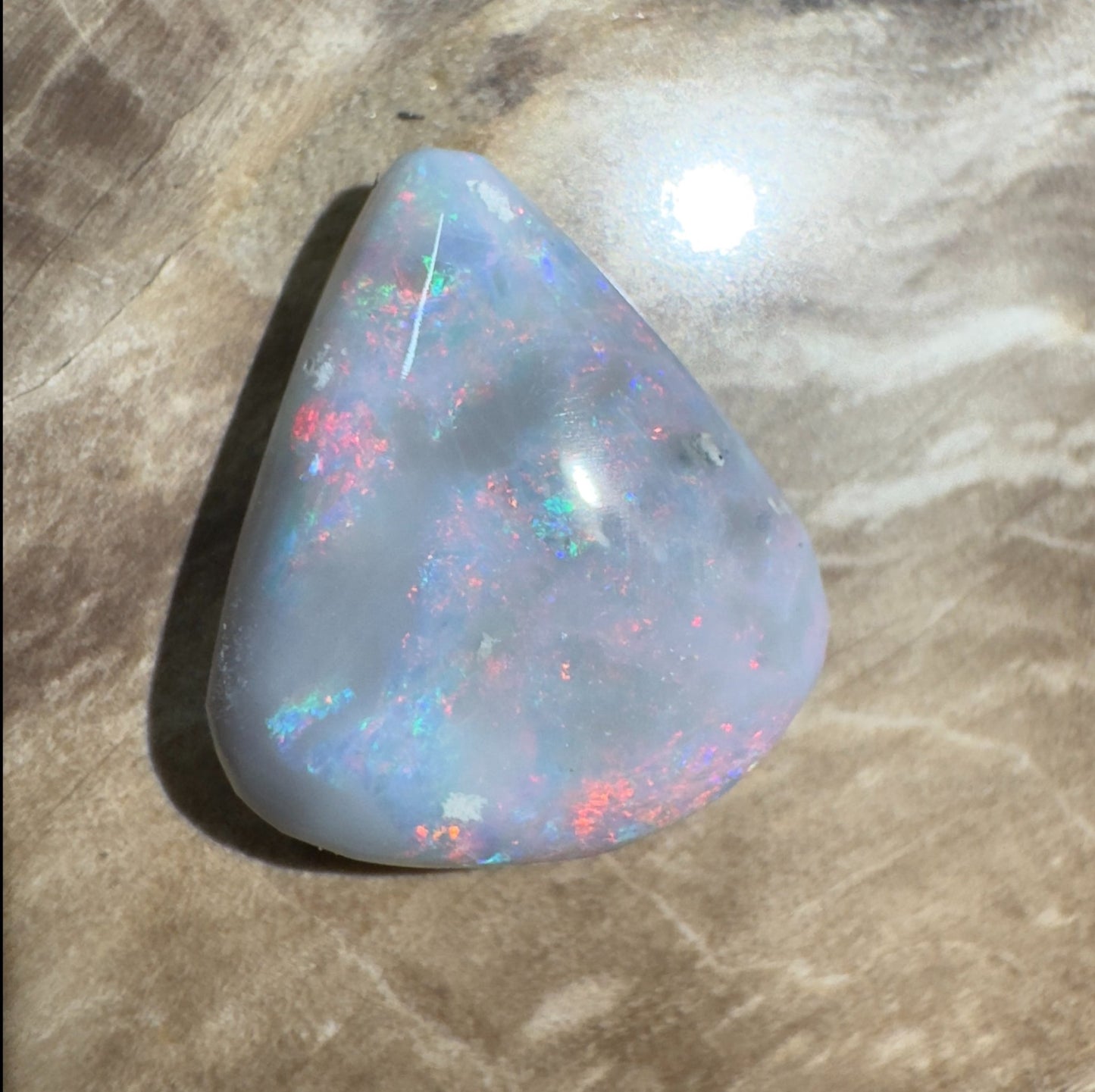 5ct Hand - cut Solid Lightning Ridge Semi Black Opal