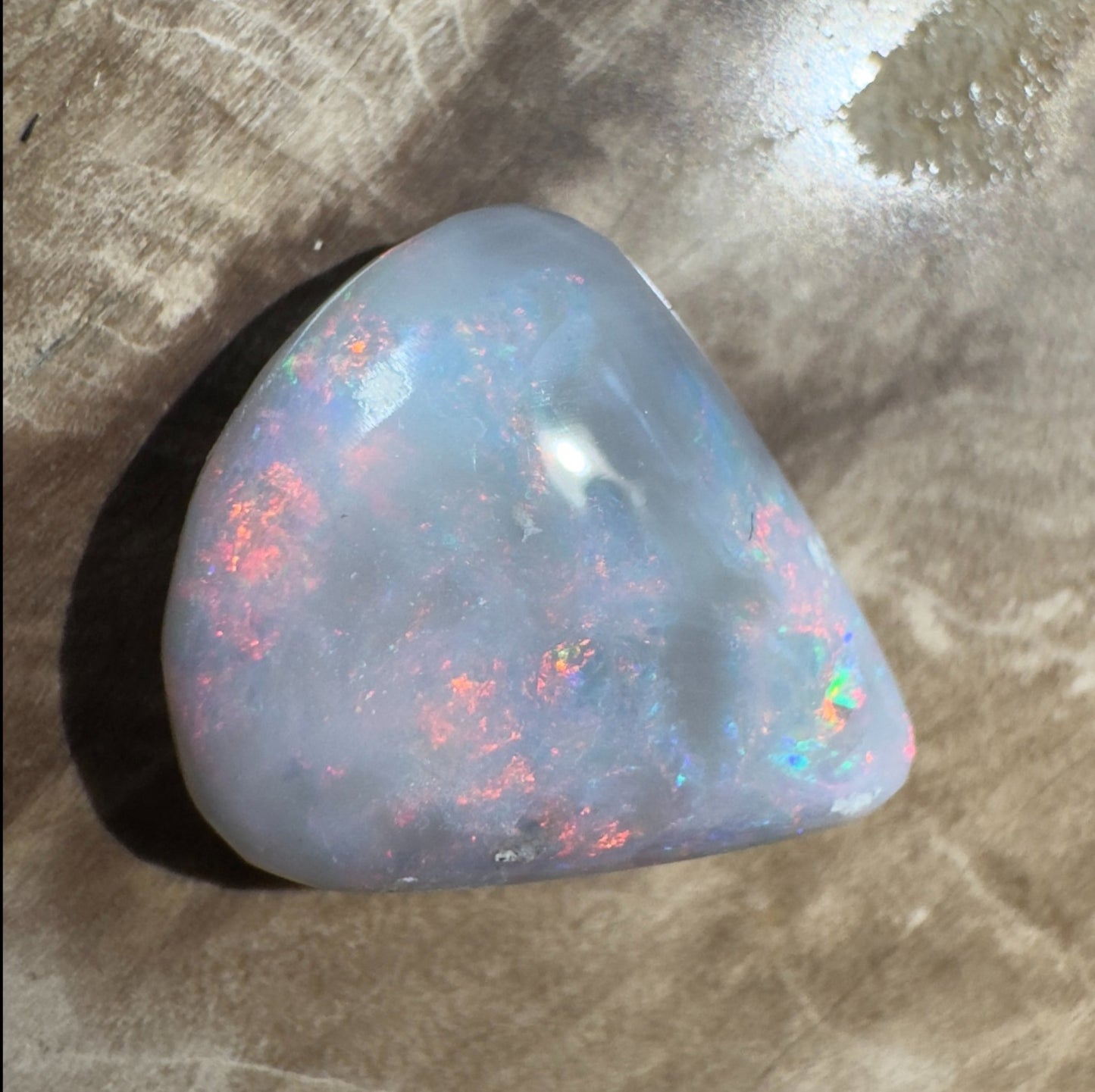 5ct Hand - cut Solid Lightning Ridge Semi Black Opal