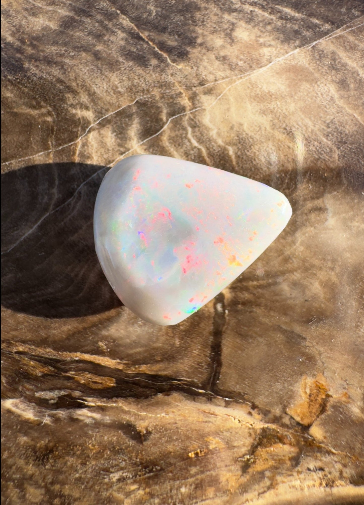 5ct Hand - cut Solid Lightning Ridge Semi Black Opal