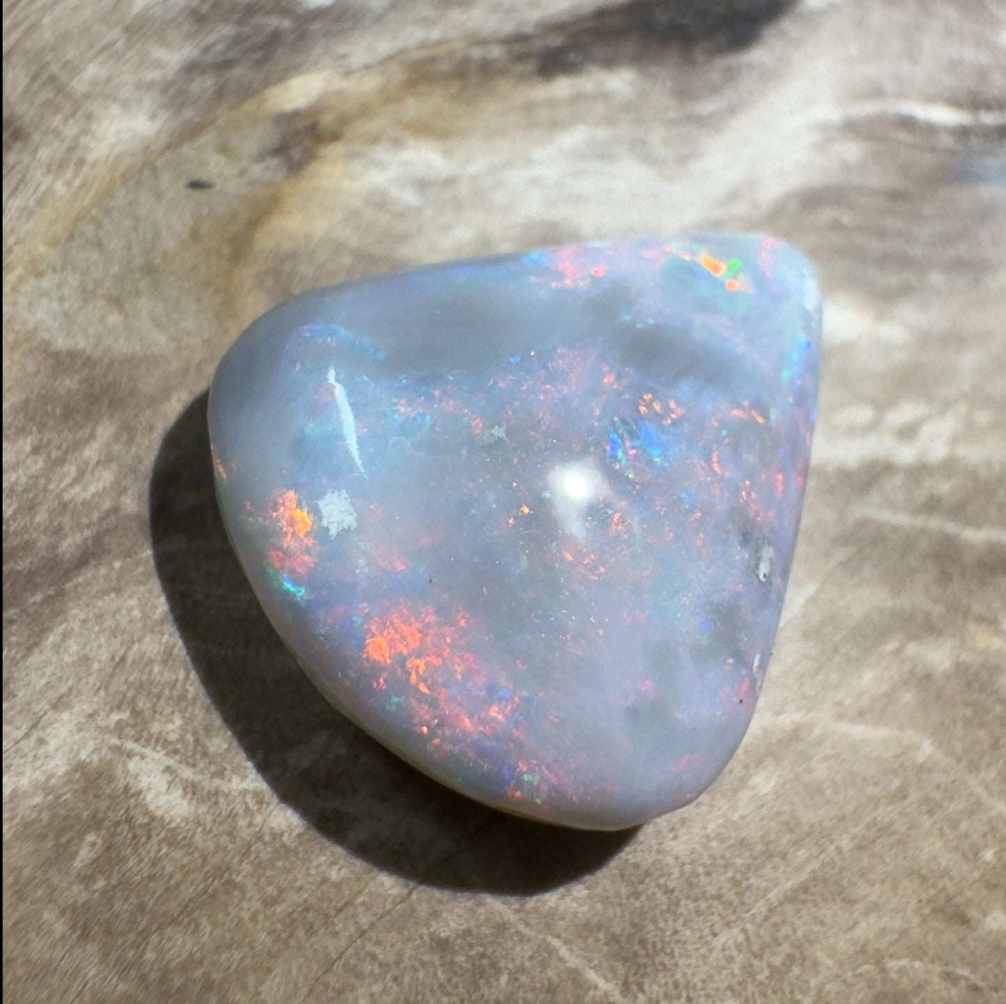 5ct Hand - cut Solid Lightning Ridge Semi Black Opal