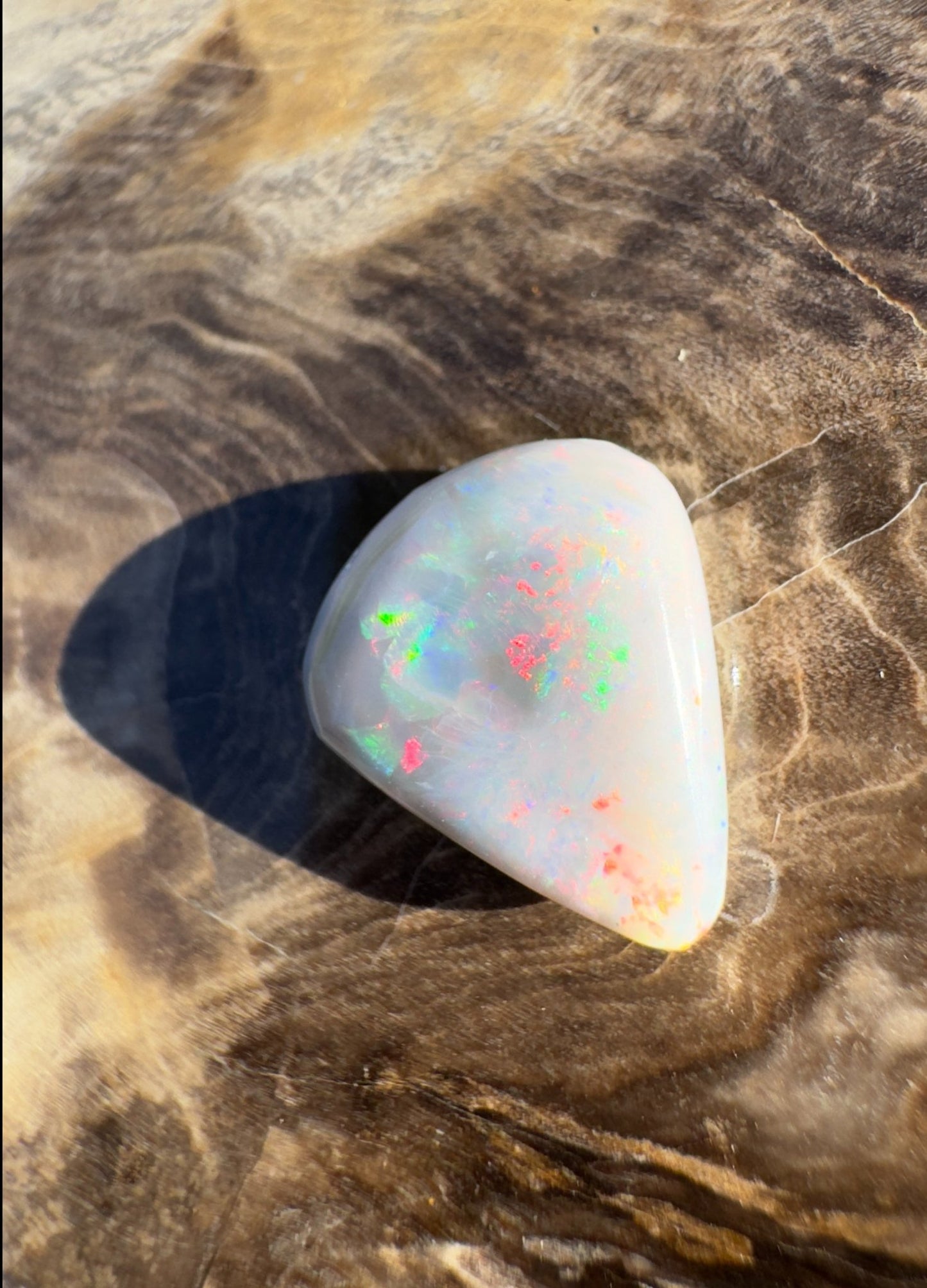 5ct Hand - cut Solid Lightning Ridge Semi Black Opal