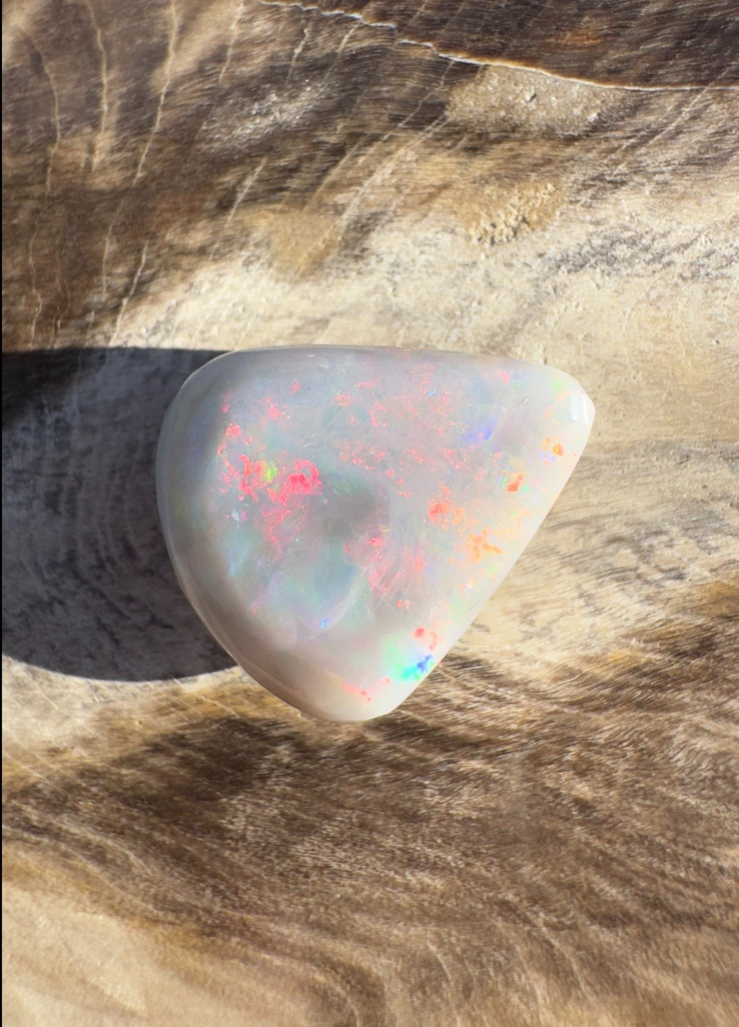5ct Hand - cut Solid Lightning Ridge Semi Black Opal