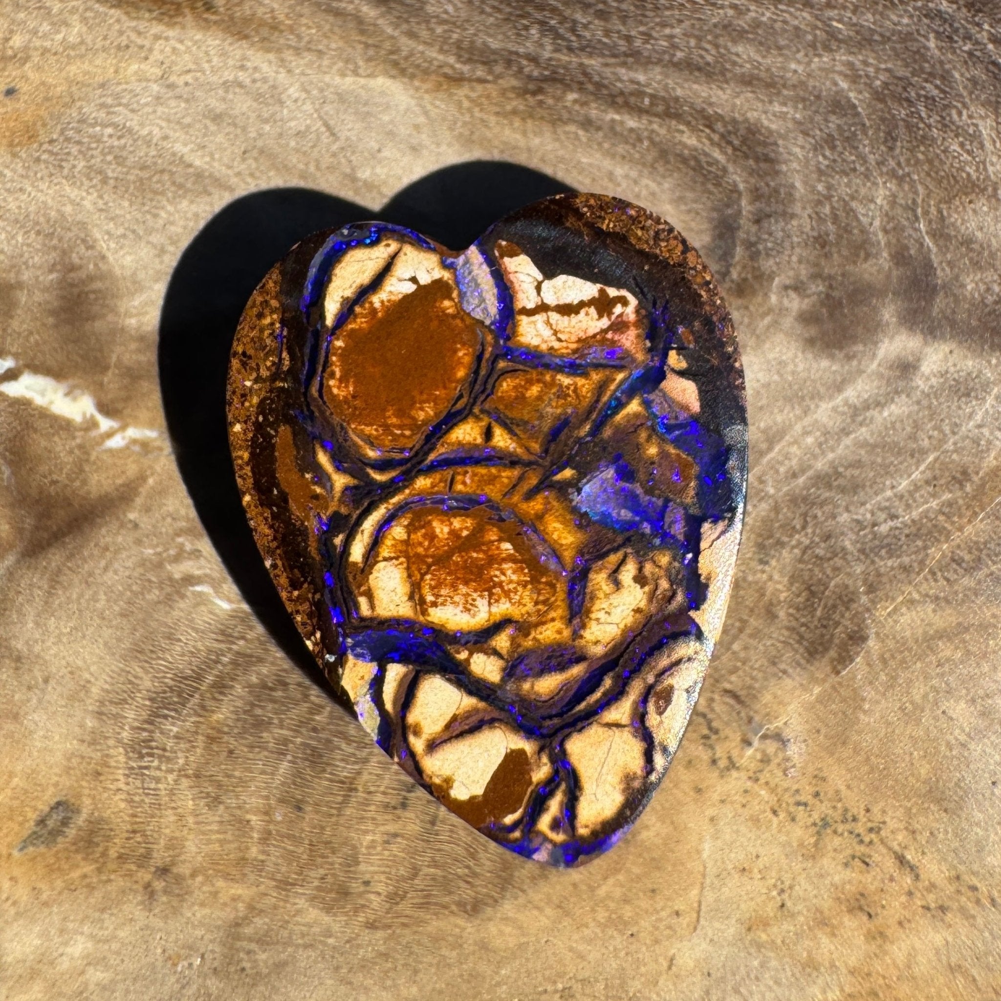 5ct Queensland Boulder Opal | Solid Australian Opal | Hand-Cut