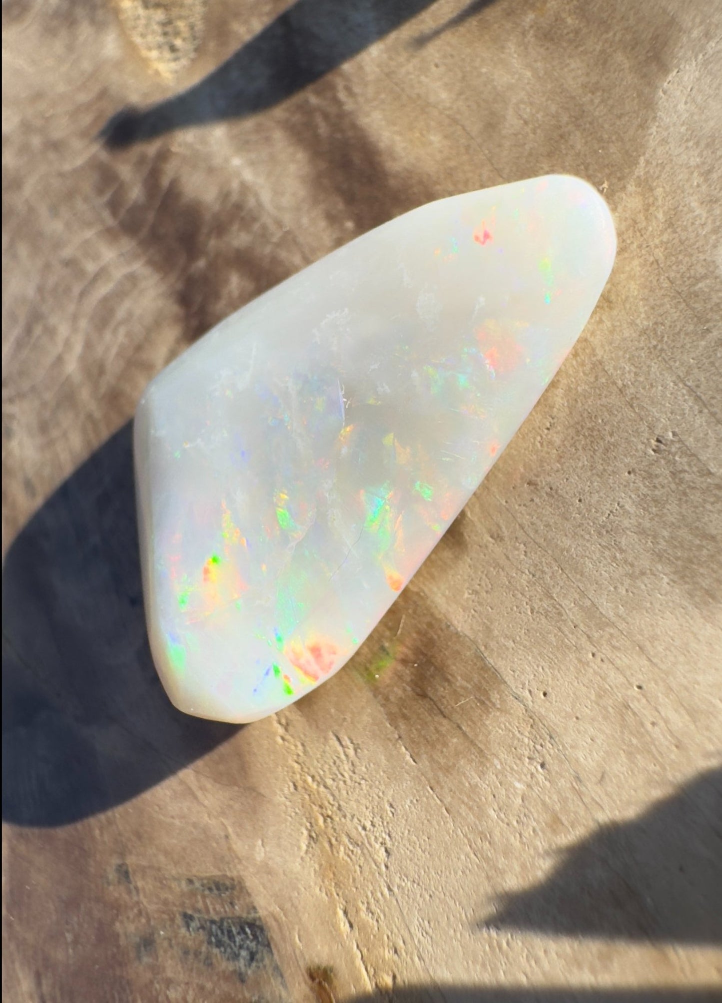 6.2ct Hand - Cut Solid Lightning Ridge Opal