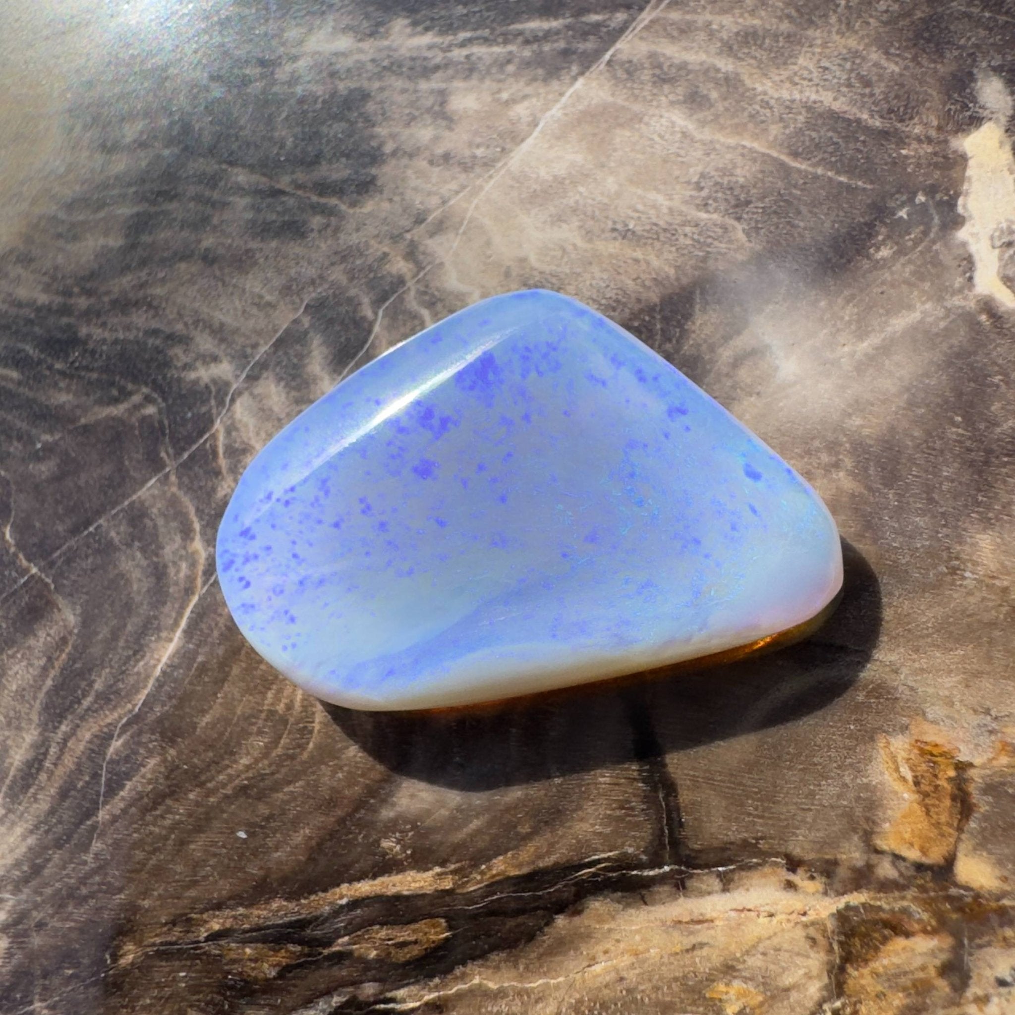 6.3ct Hand - cut Solid Australian Lightning Ridge Opal