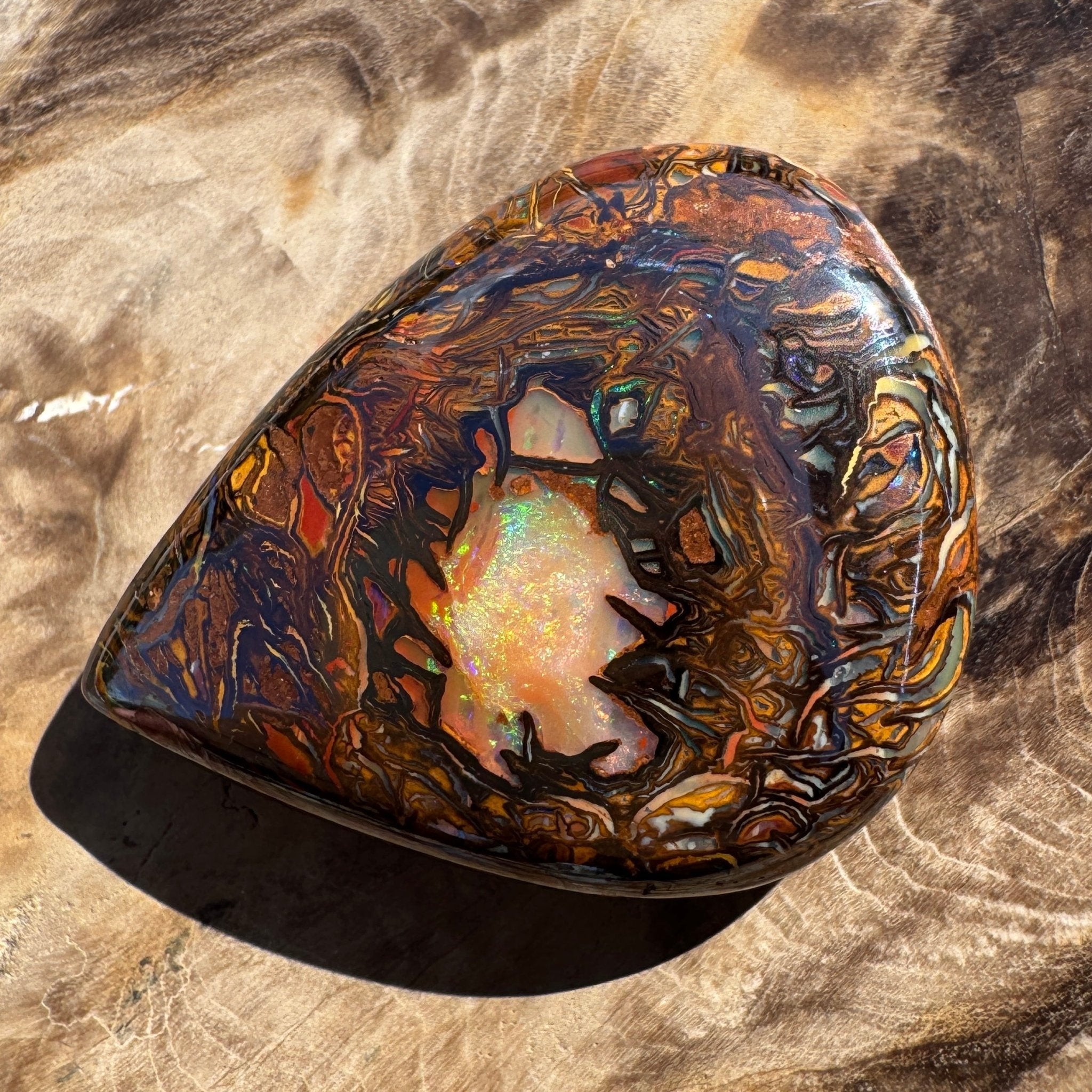 63ct Queensland Boulder Opal | Solid Australian Opal | Hand-Cut
