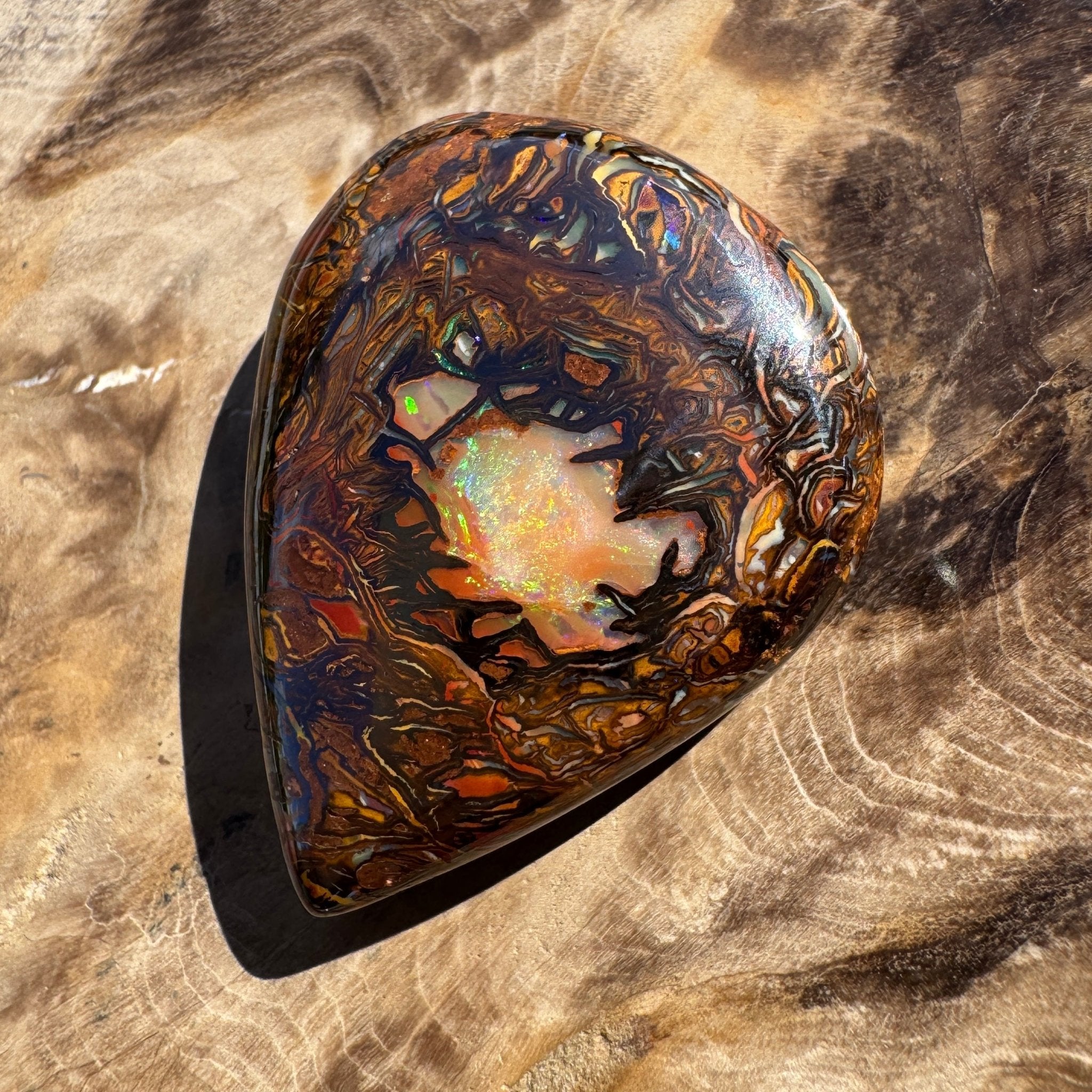 63ct Queensland Boulder Opal | Solid Australian Opal | Hand-Cut