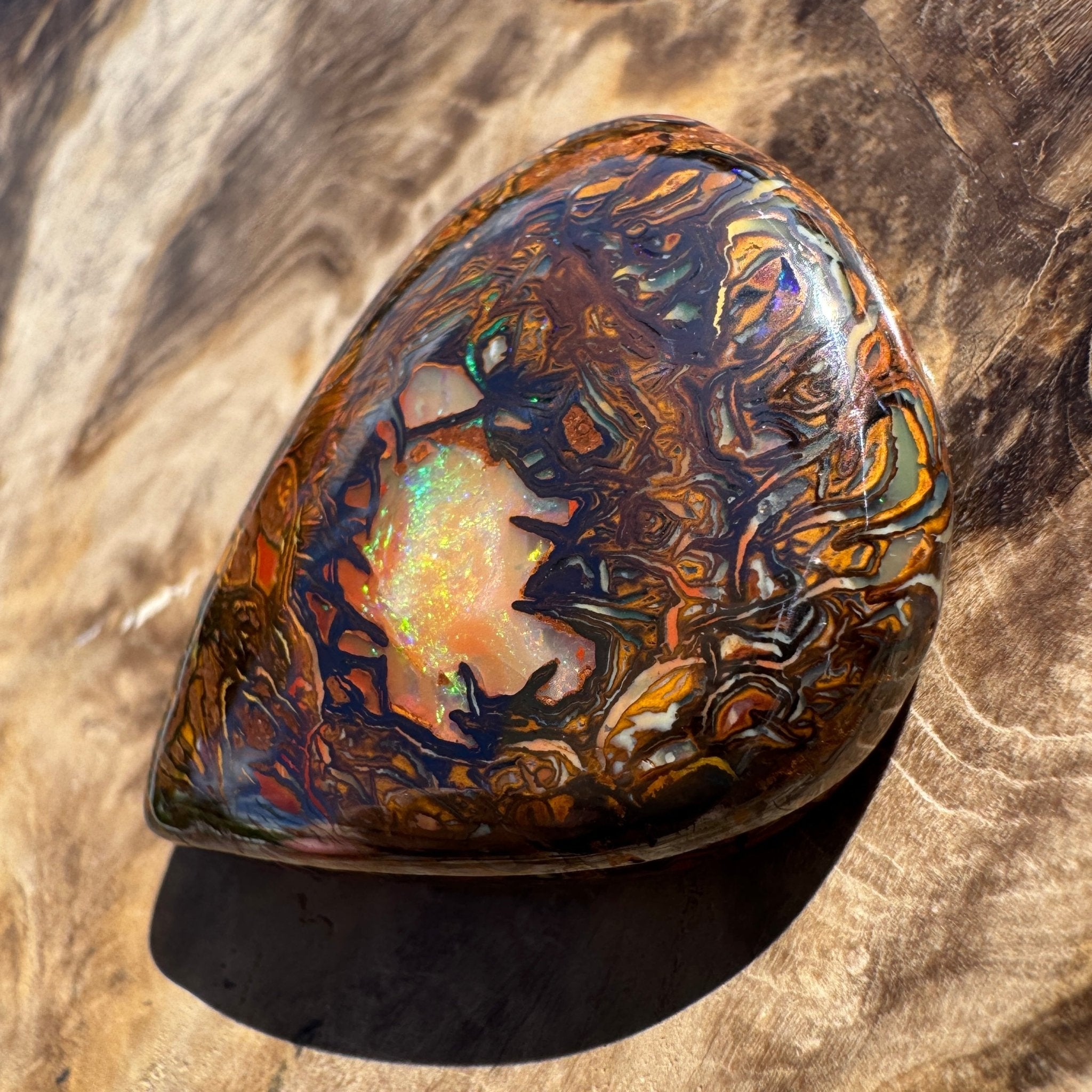 63ct Queensland Boulder Opal | Solid Australian Opal | Hand-Cut