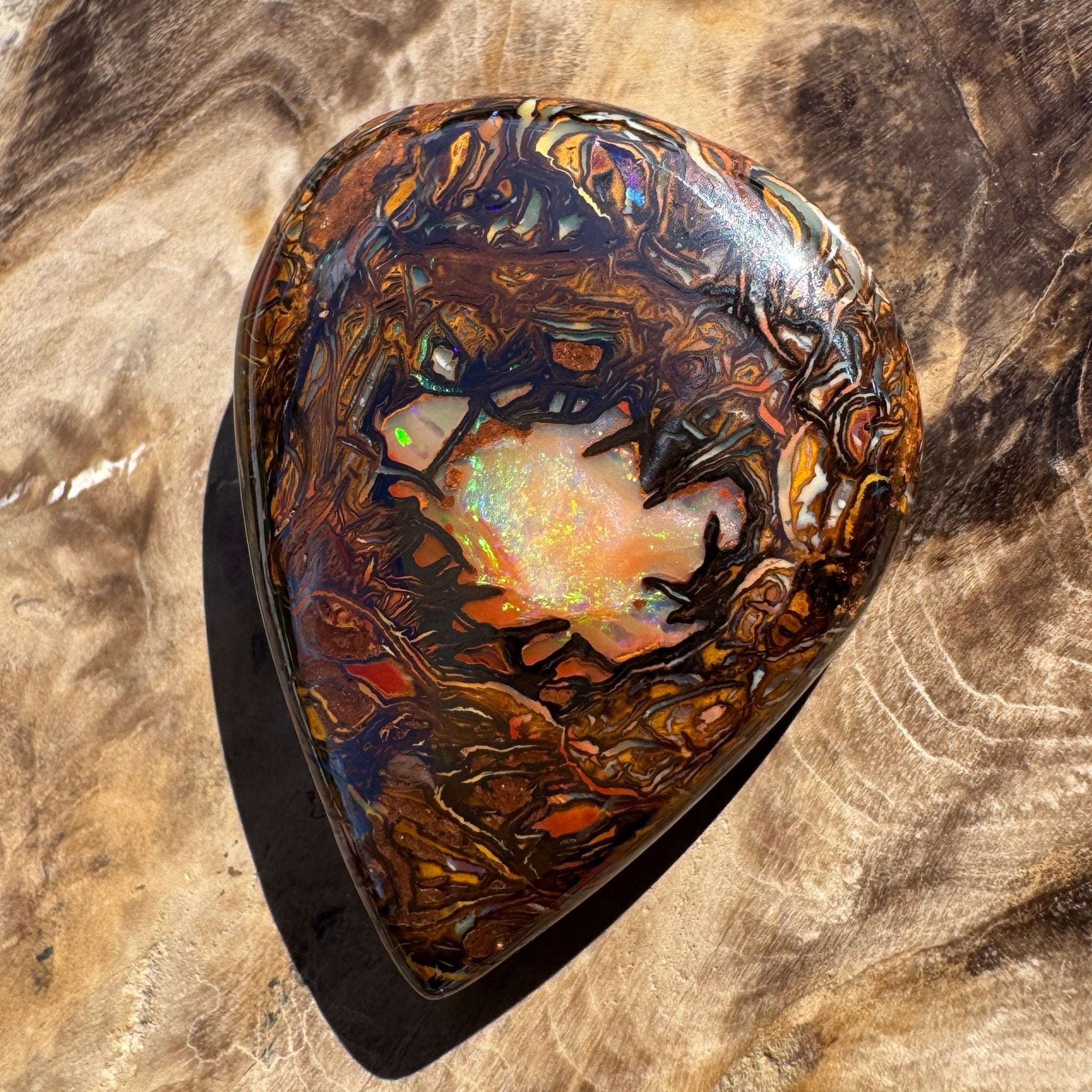 63ct Queensland Boulder Opal | Solid Australian Opal | Hand-Cut