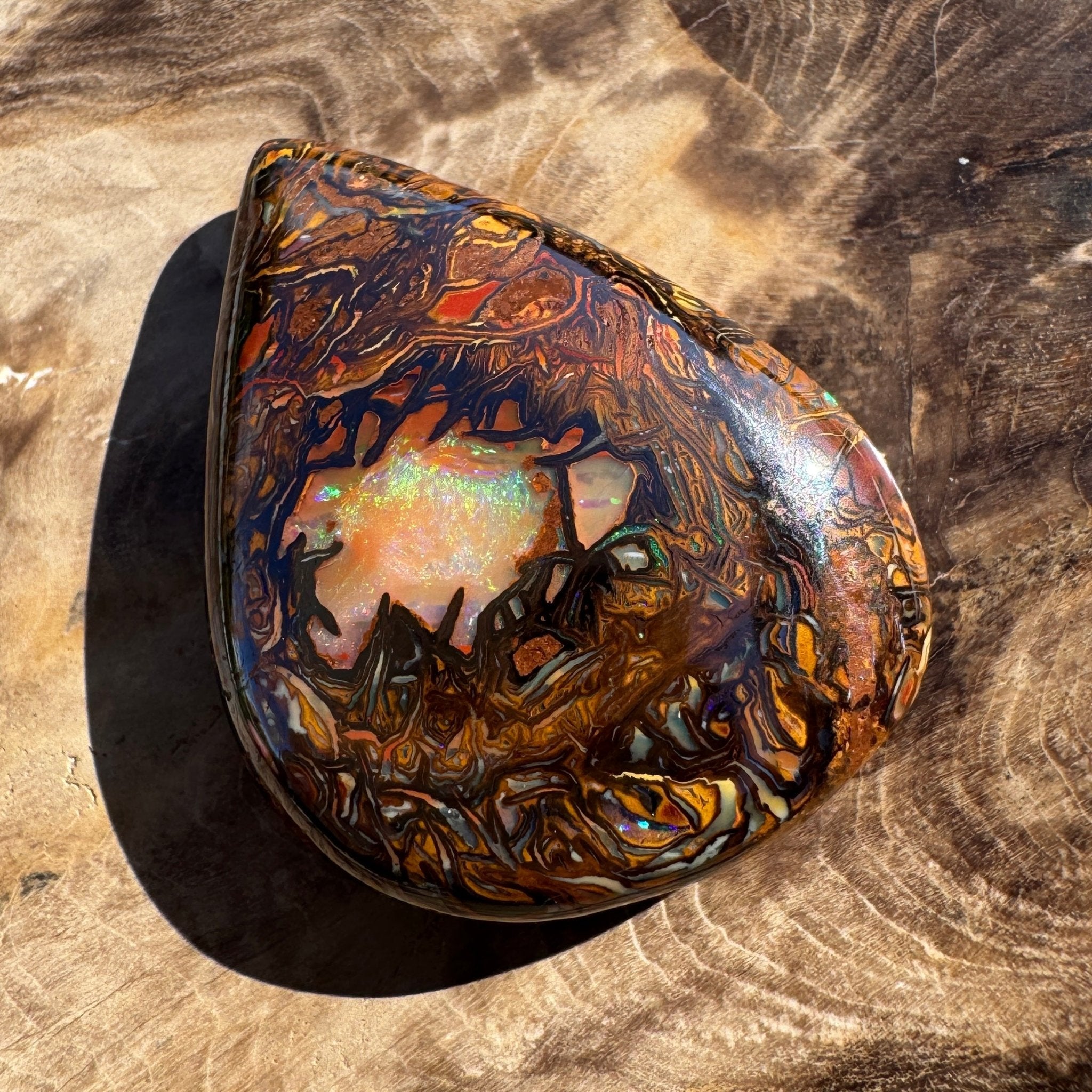 63ct Queensland Boulder Opal | Solid Australian Opal | Hand-Cut