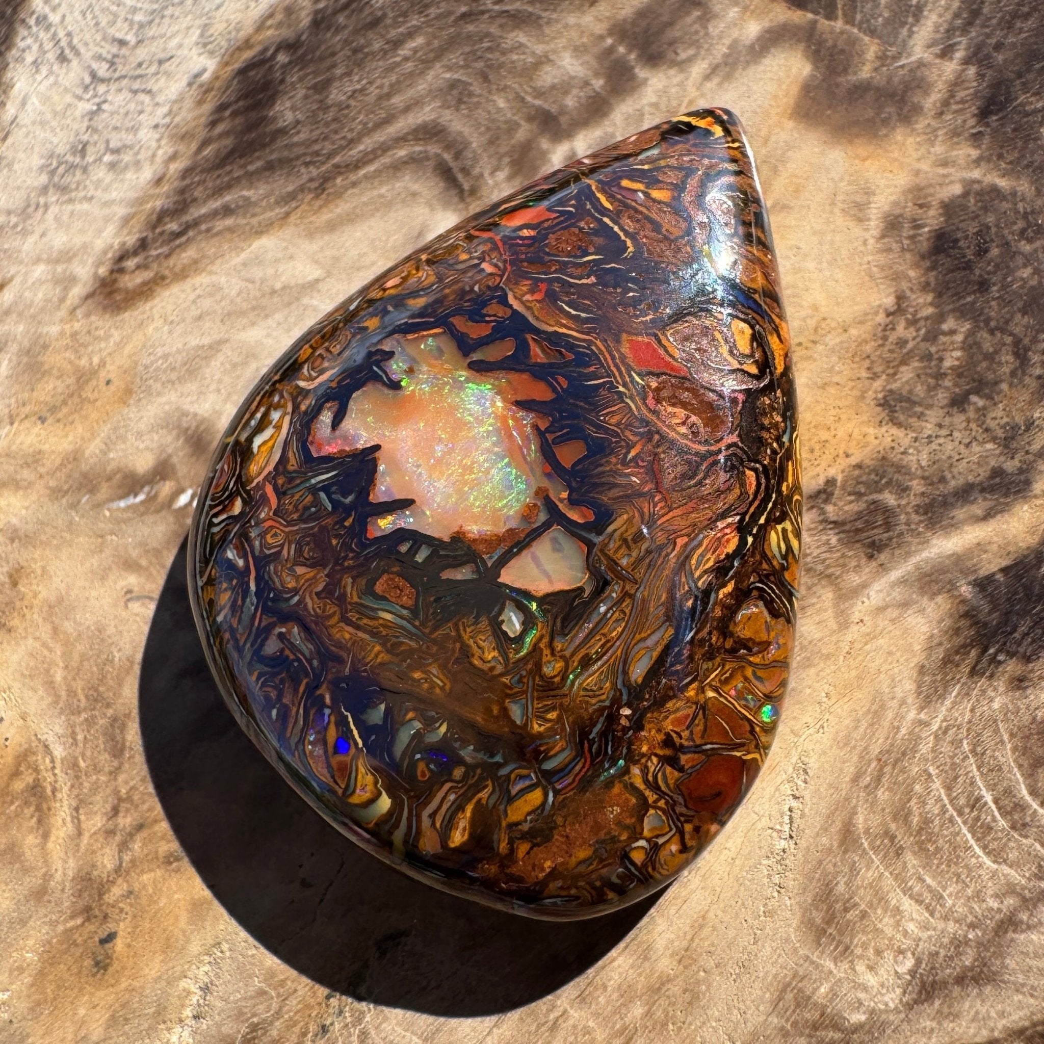 63ct Queensland Boulder Opal | Solid Australian Opal | Hand-Cut