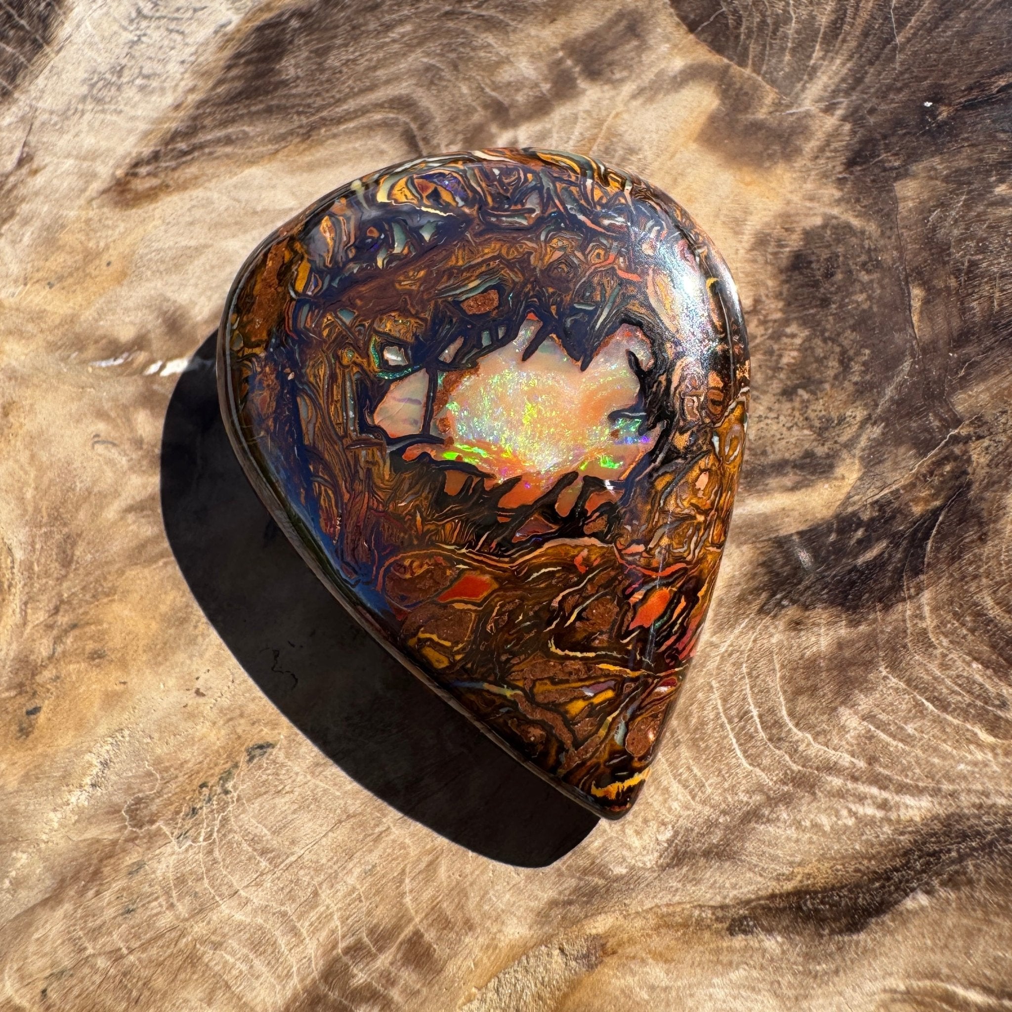 63ct Queensland Boulder Opal | Solid Australian Opal | Hand-Cut