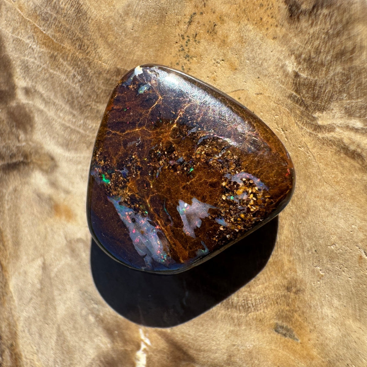 6.4ct Queensland Boulder Opal | Solid Australian Opal | Hand-Cut