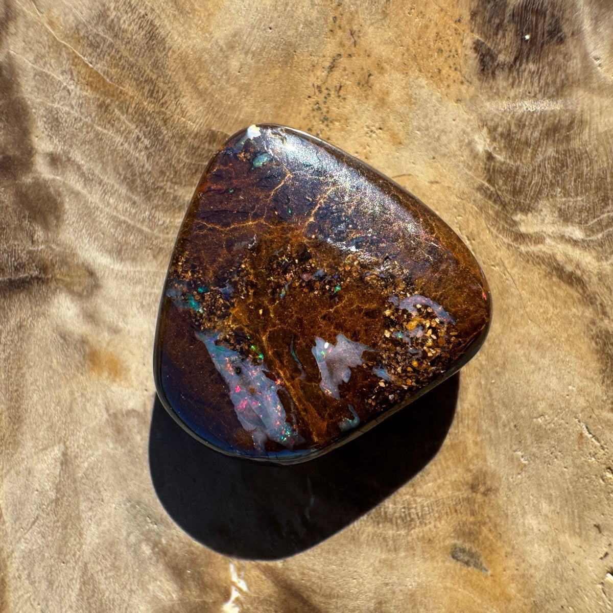 6.4ct Queensland Boulder Opal | Solid Australian Opal | Hand-Cut