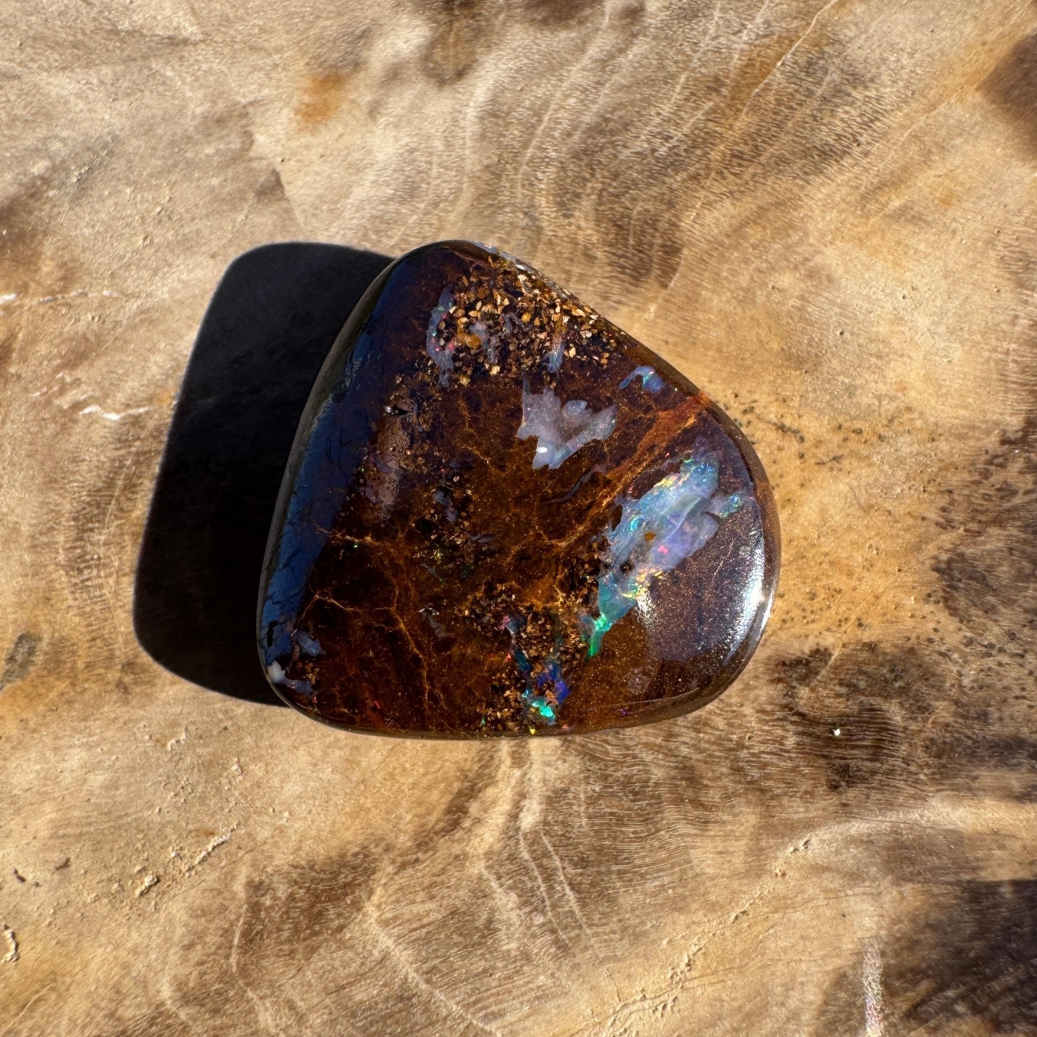 6.4ct Queensland Boulder Opal | Solid Australian Opal | Hand-Cut