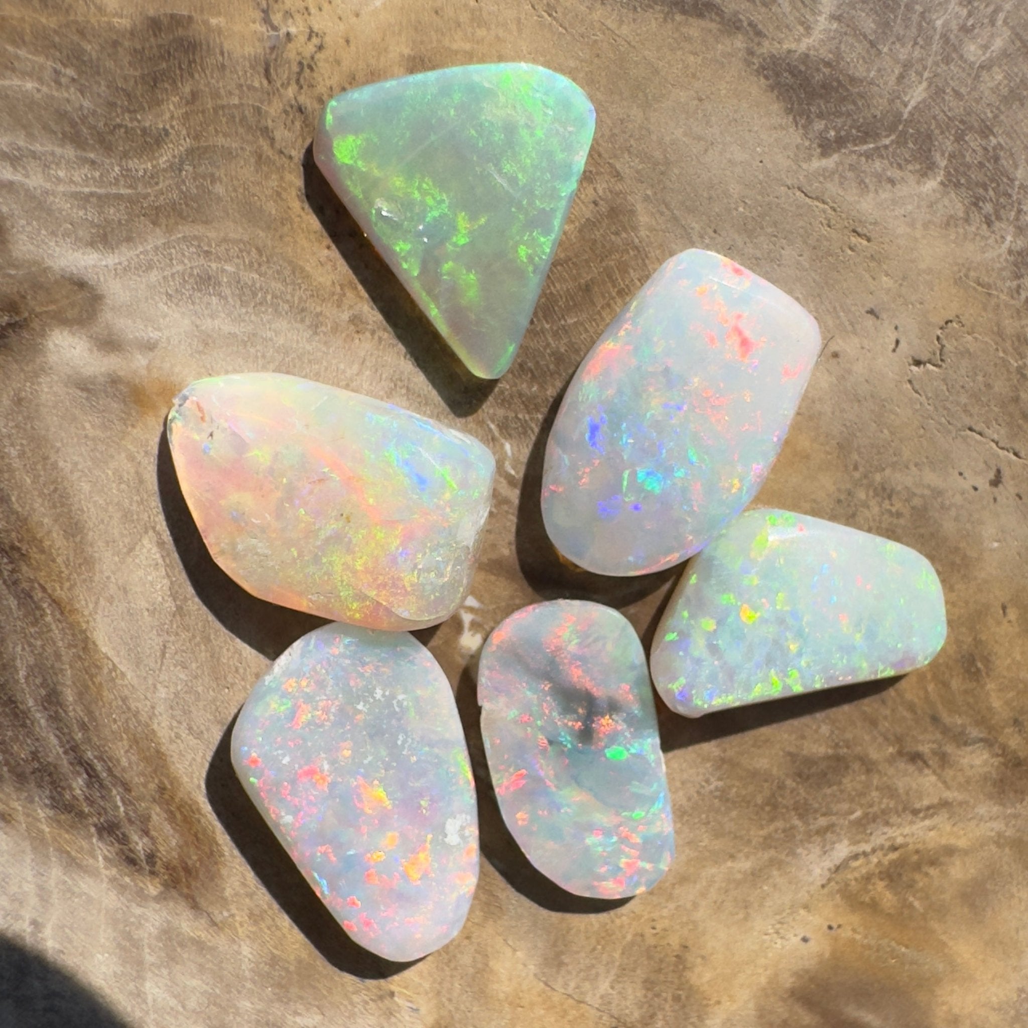 6.9ct Hand - cut Solid Coober Pedy Opal Parcel