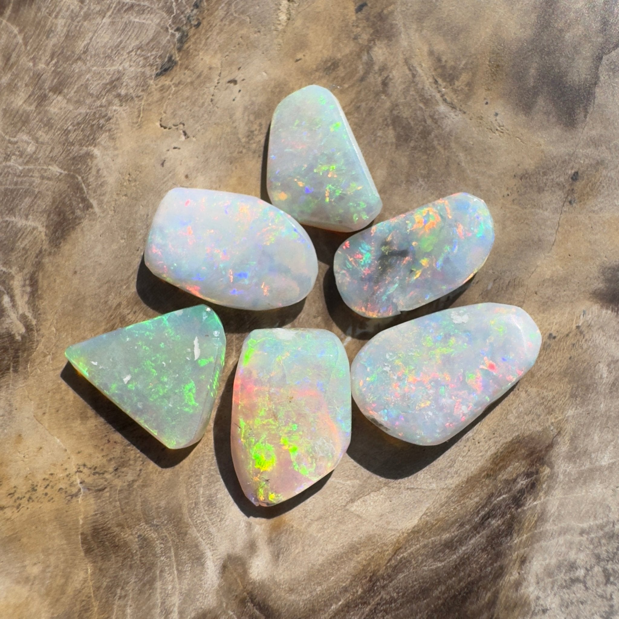 6.9ct Hand - cut Solid Coober Pedy Opal Parcel