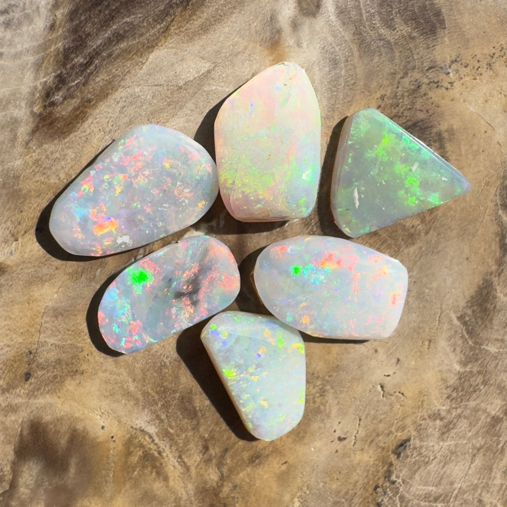 6.9ct Hand - cut Solid Coober Pedy Opal Parcel