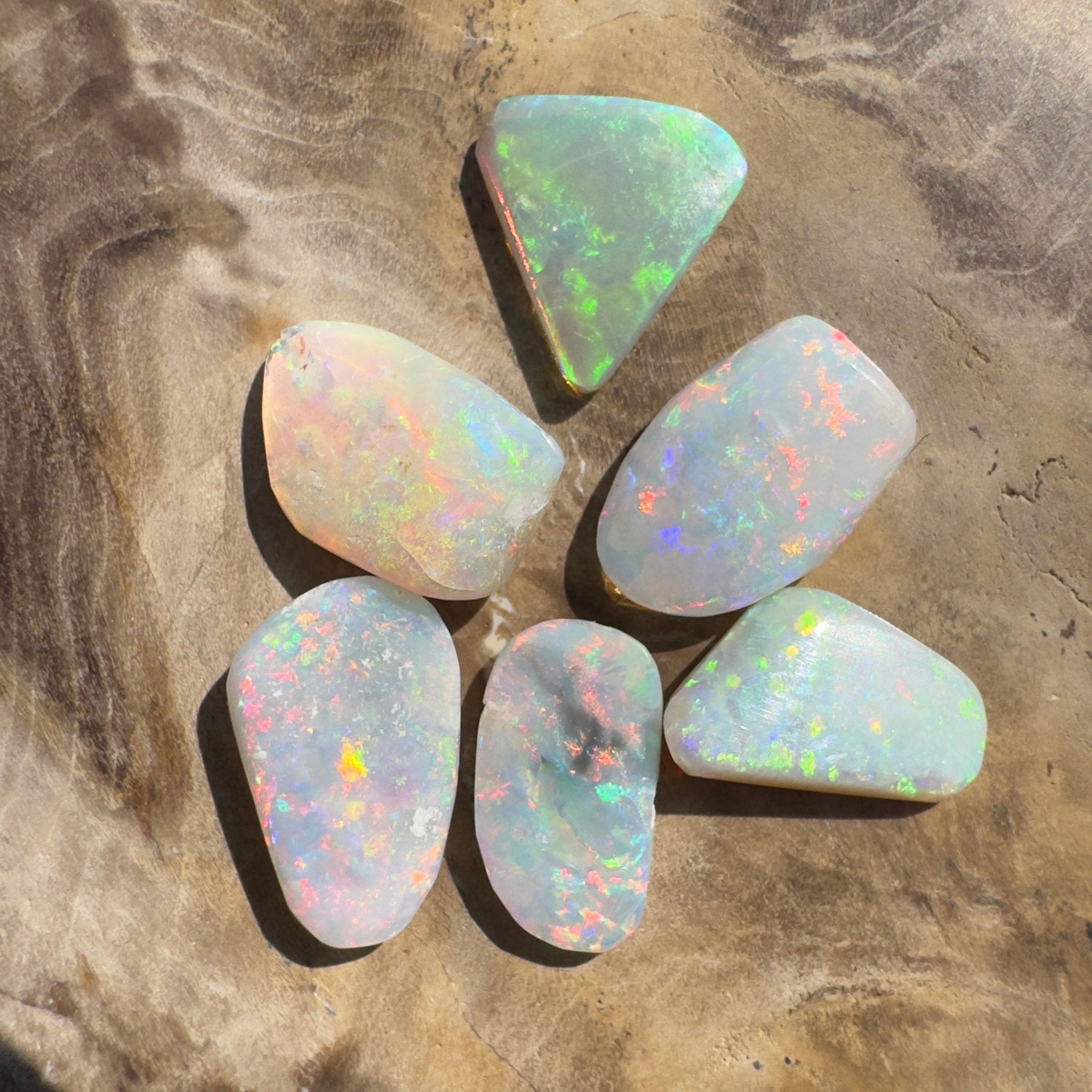 6.9ct Hand - cut Solid Coober Pedy Opal Parcel