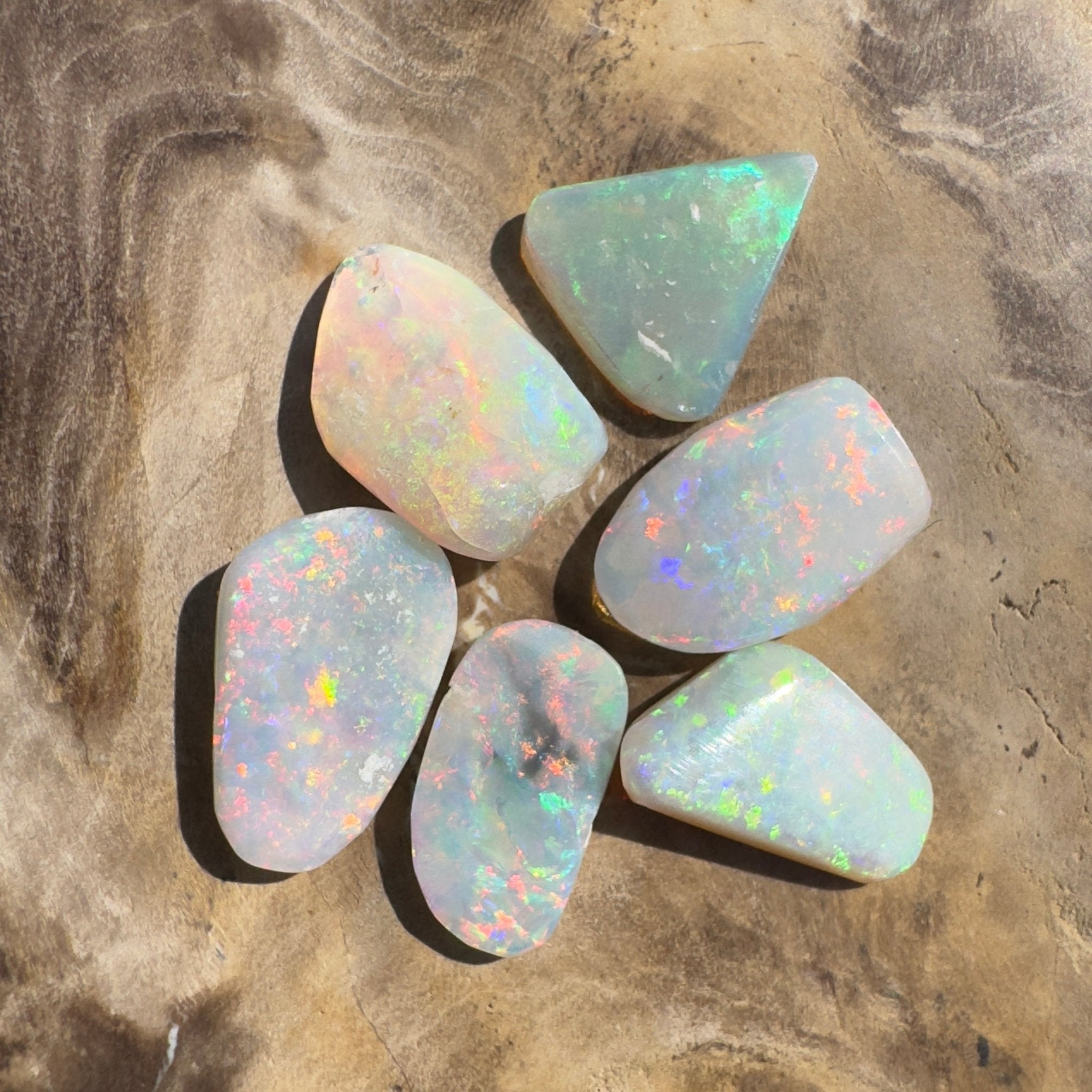 6.9ct Hand - cut Solid Coober Pedy Opal Parcel