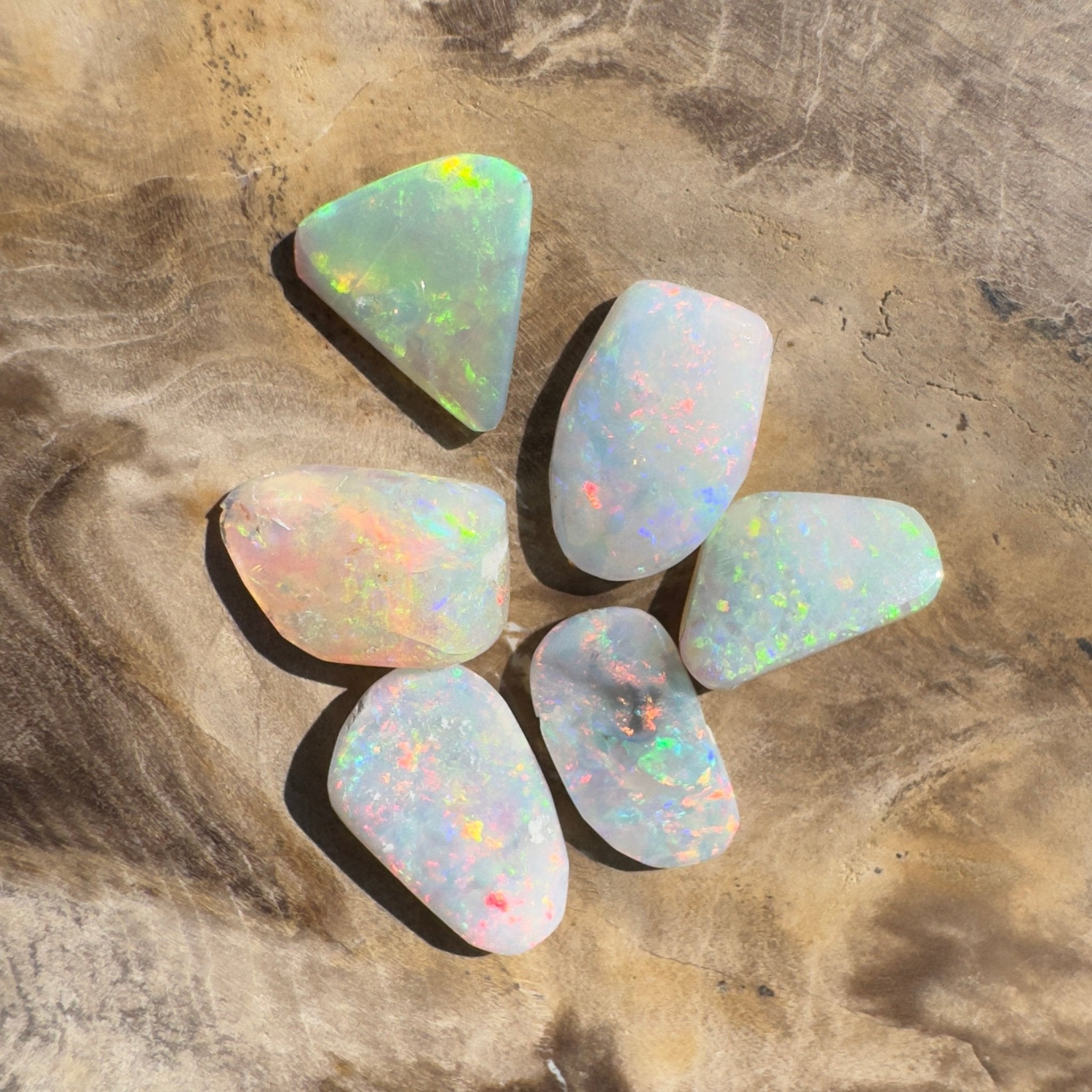 6.9ct Hand - cut Solid Coober Pedy Opal Parcel
