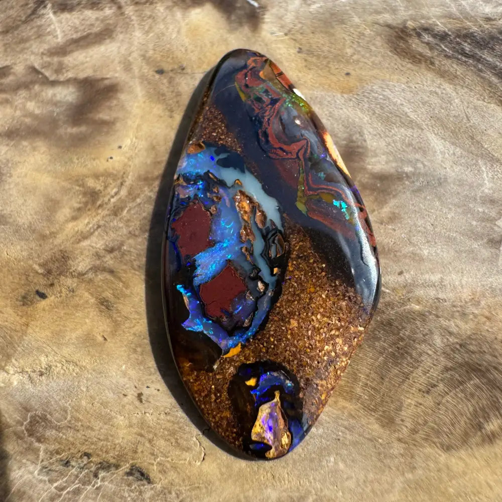 7.1ct Hand-cut Queensland Boulder Opal