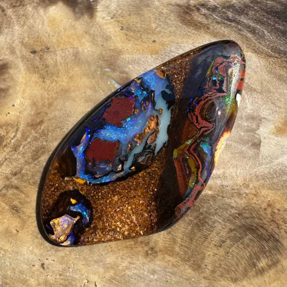 7.1ct Hand-cut Queensland Boulder Opal