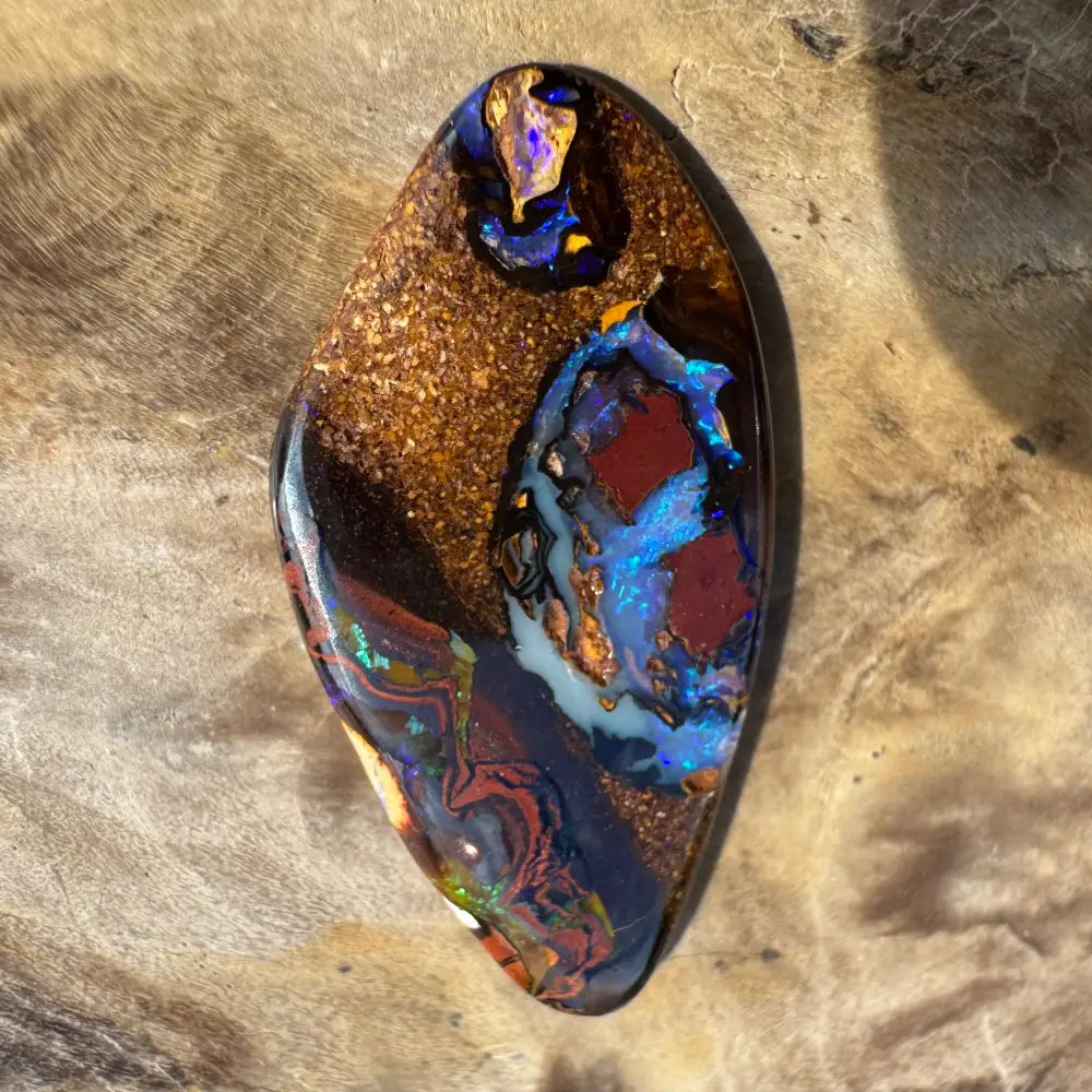 7.1ct Hand-cut Queensland Boulder Opal