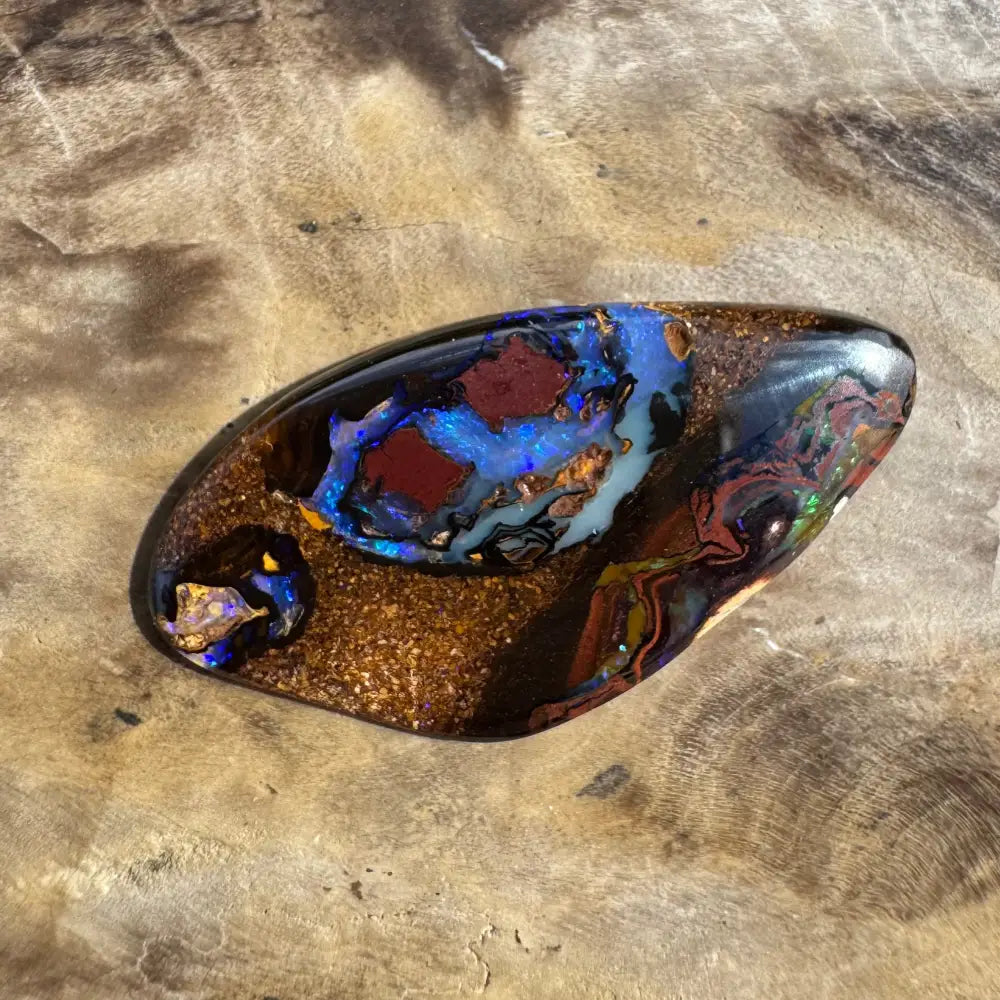 7.1ct Hand-cut Queensland Boulder Opal