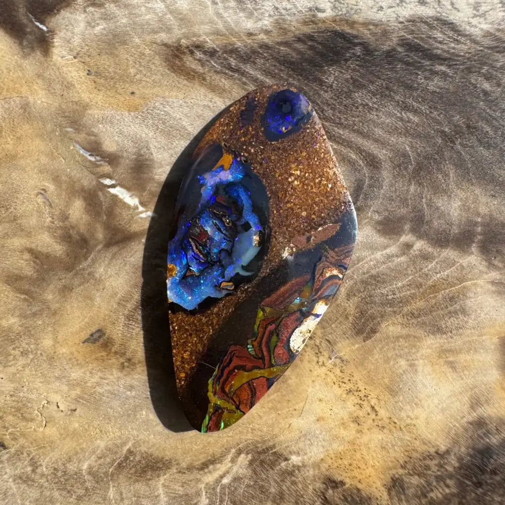 7.1ct Hand-cut Queensland Boulder Opal