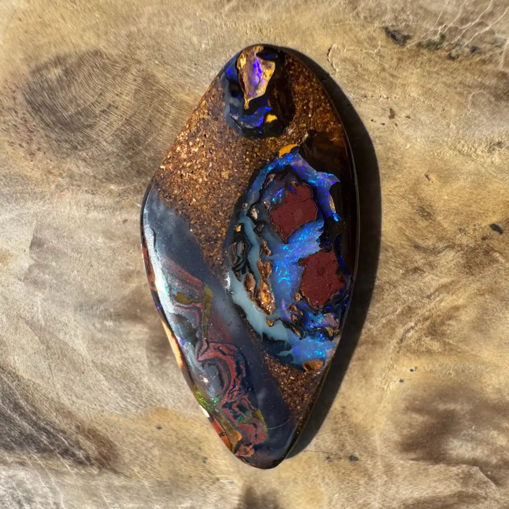 7.1ct Hand-cut Queensland Boulder Opal