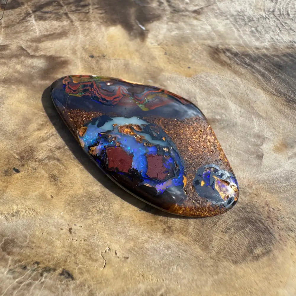 7.1ct Hand-cut Queensland Boulder Opal
