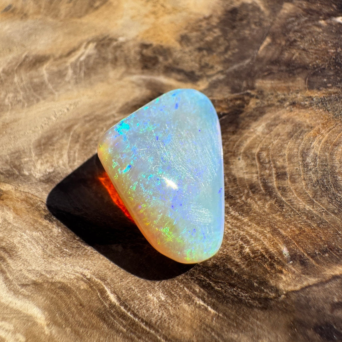 7.5ct Coober Pedy Dark Crystal Opal | Solid Australian Opal | Hand-Cut