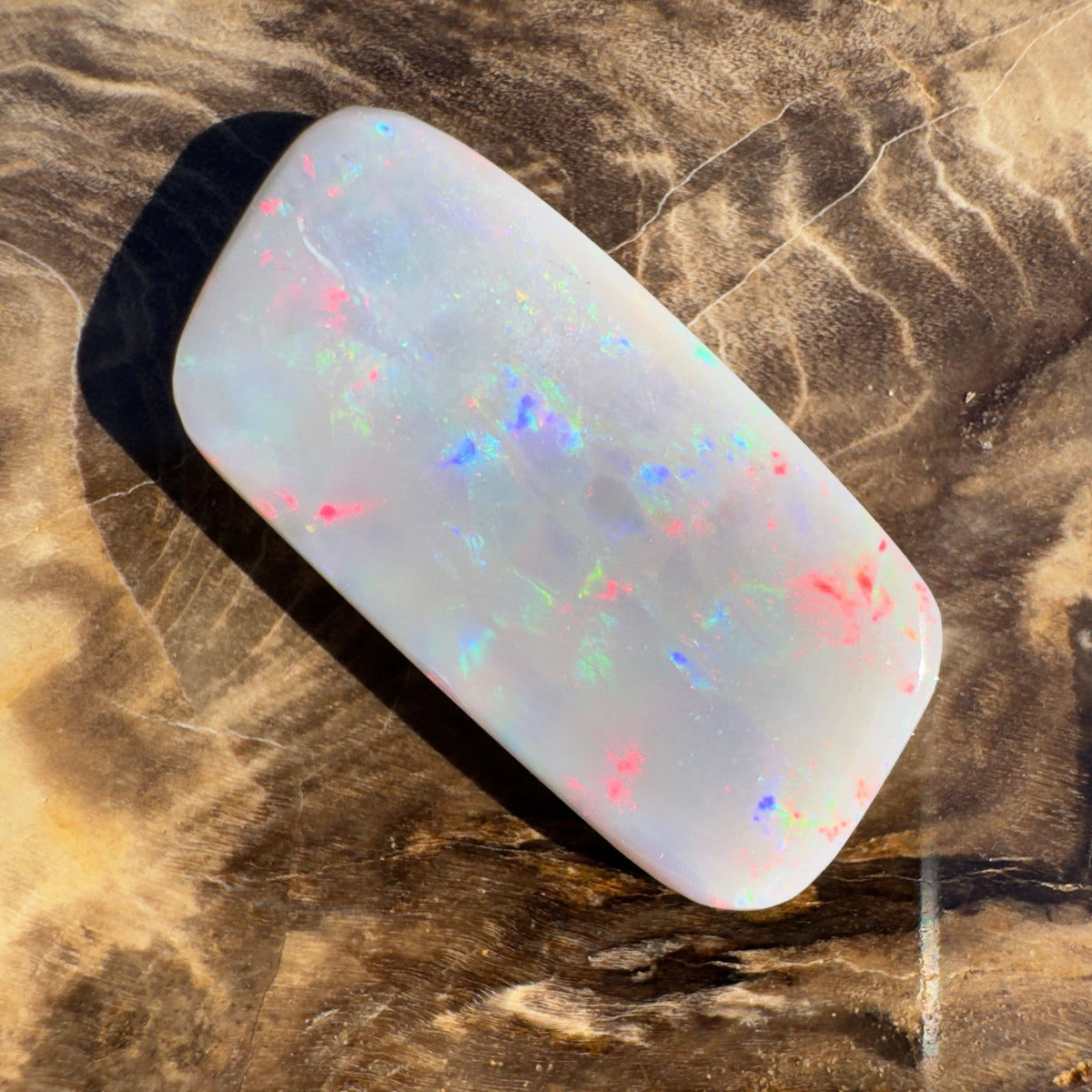 7.6ct Lightning Ridge Semi Black | Solid Australian Opal | Hand-Cut