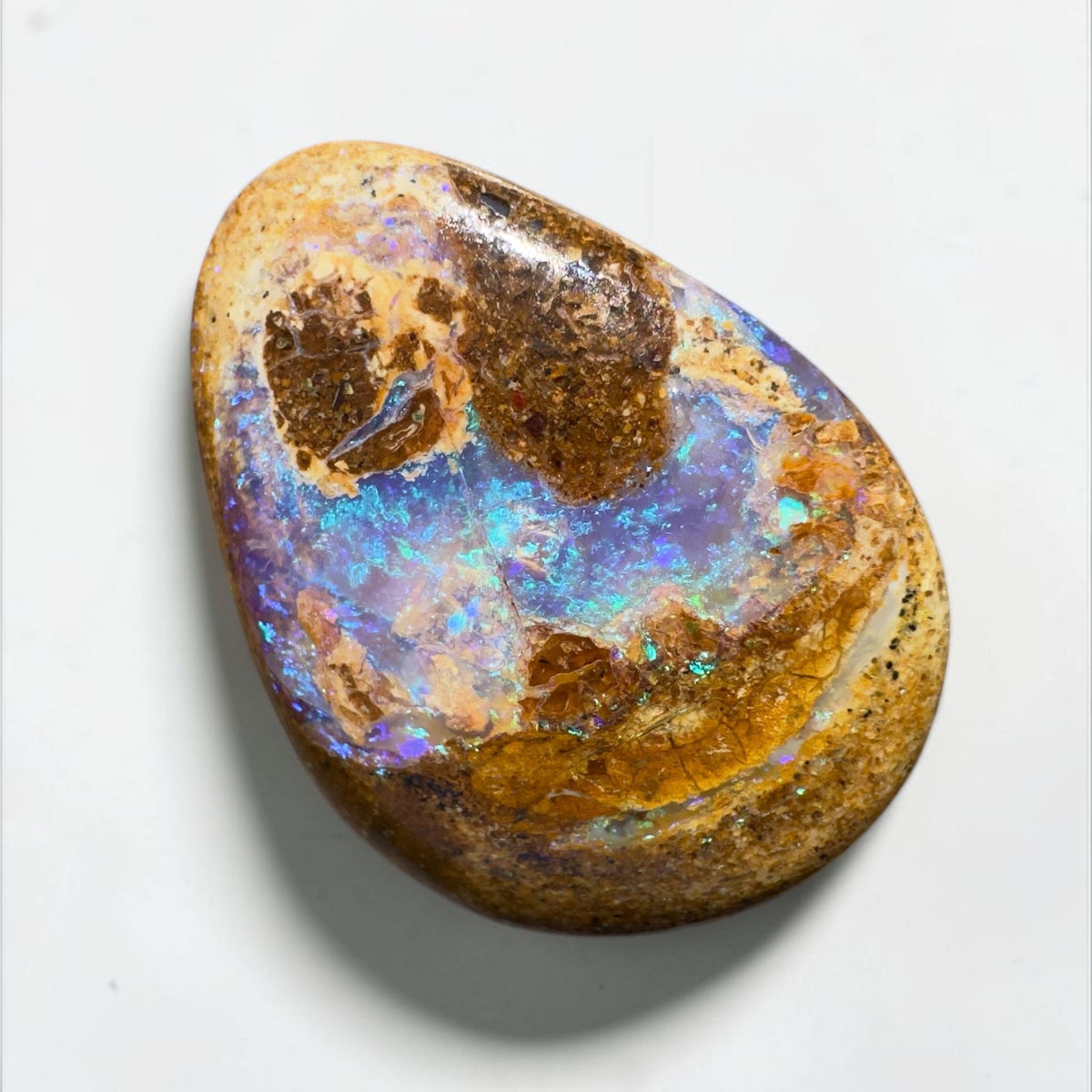 7ct Queensland Boulder Opal | Solid Australian Opal | Hand-Cut