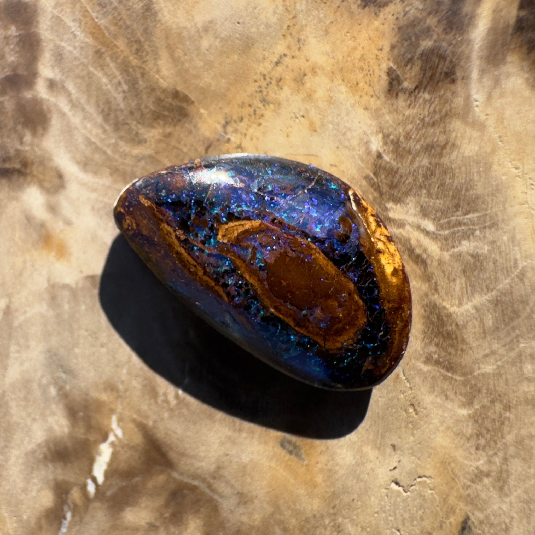 7ct Queensland Boulder Opal | Solid Australian Opal | Hand-Cut