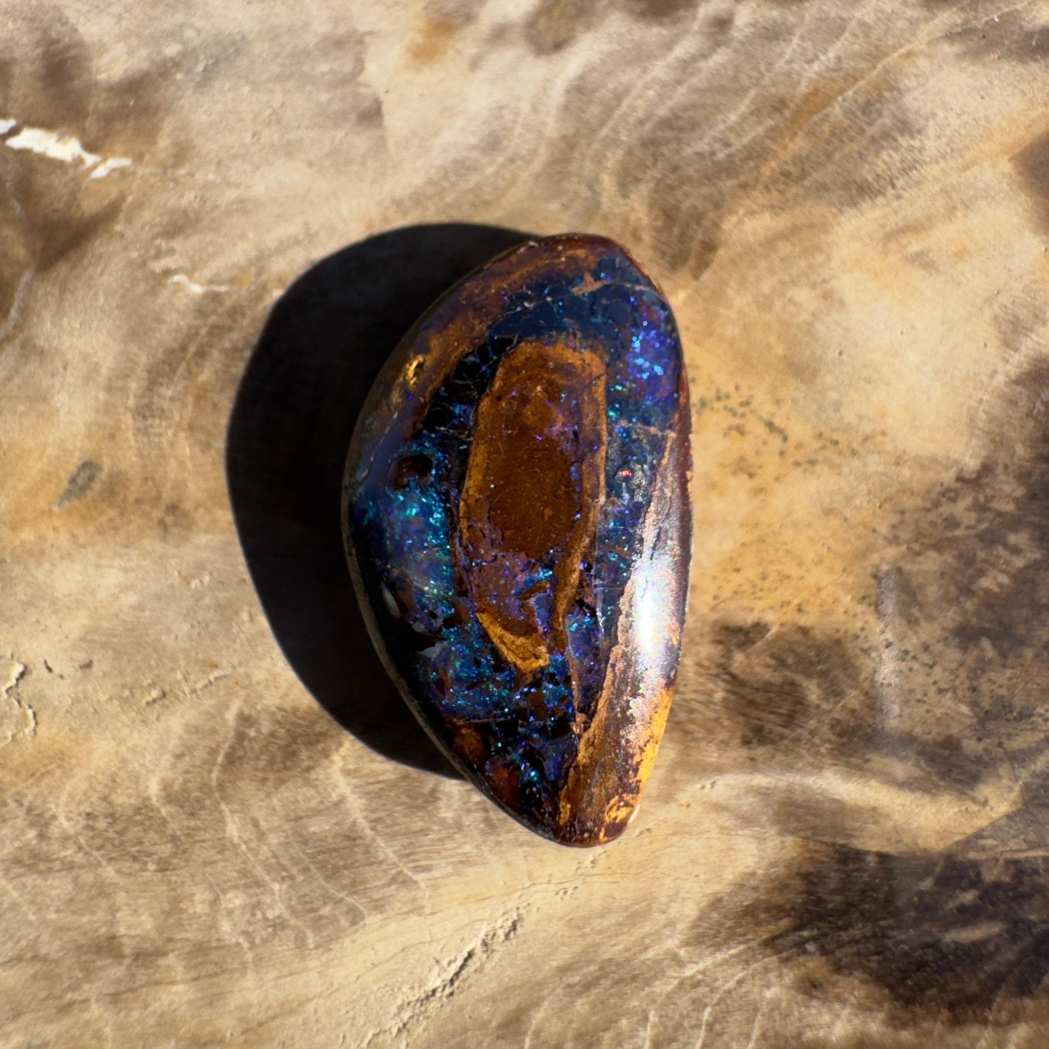 7ct Queensland Boulder Opal | Solid Australian Opal | Hand-Cut