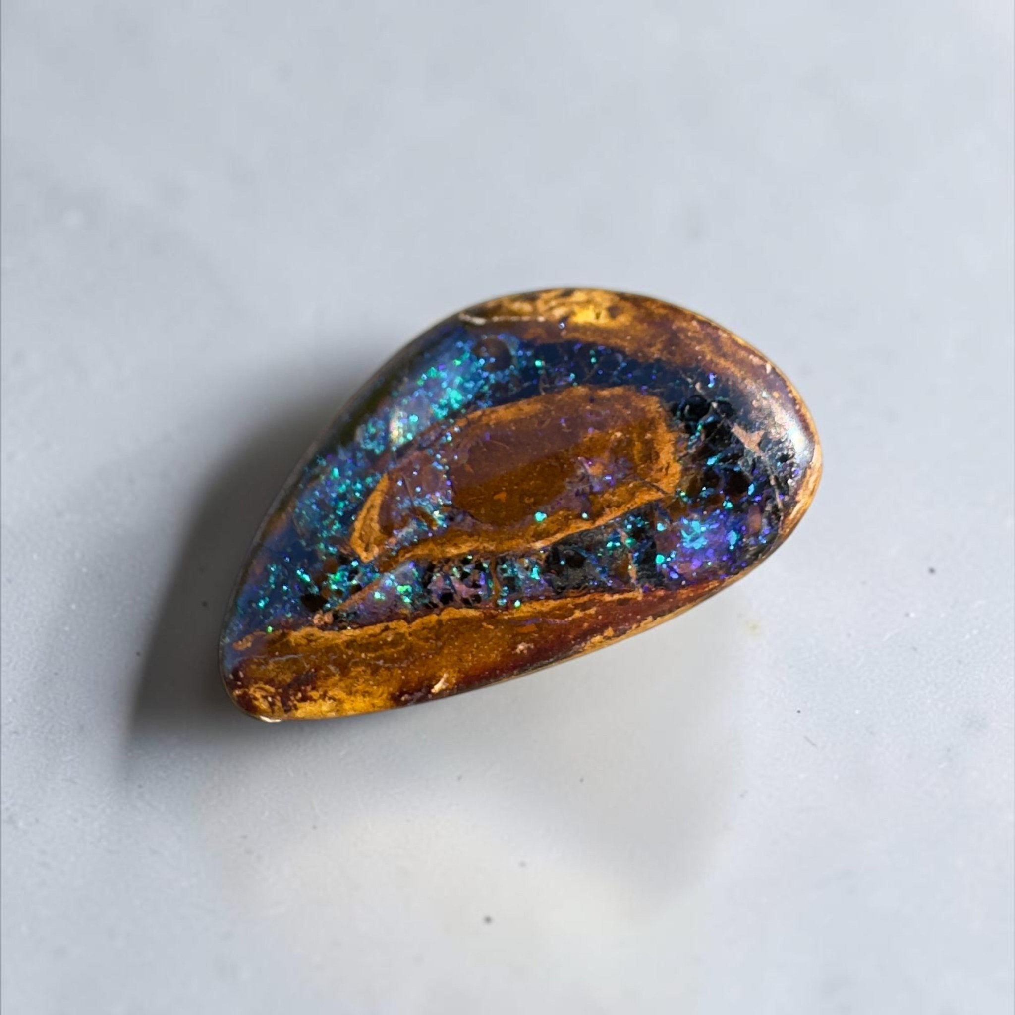 7ct Queensland Boulder Opal | Solid Australian Opal | Hand-Cut