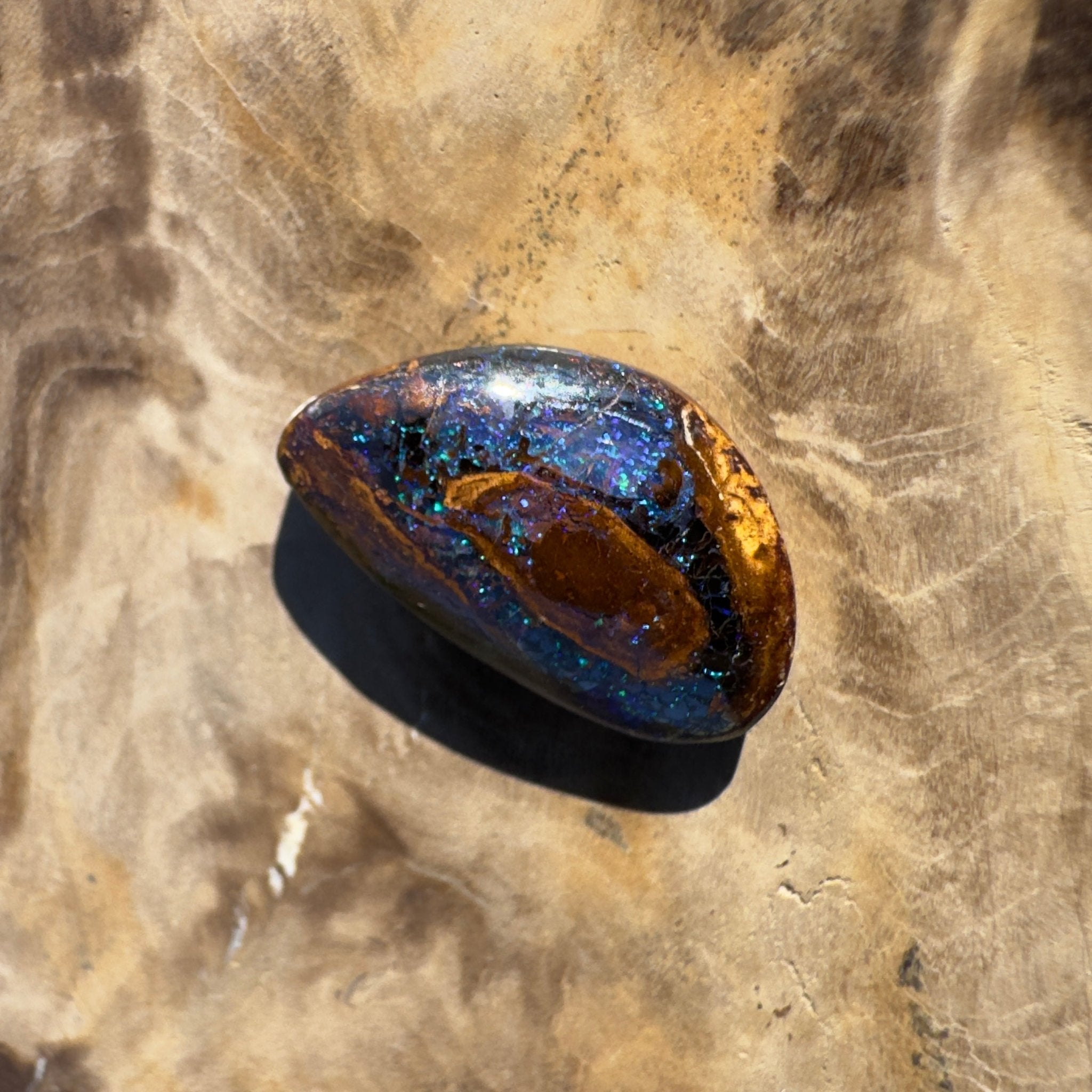 7ct Queensland Boulder Opal | Solid Australian Opal | Hand-Cut