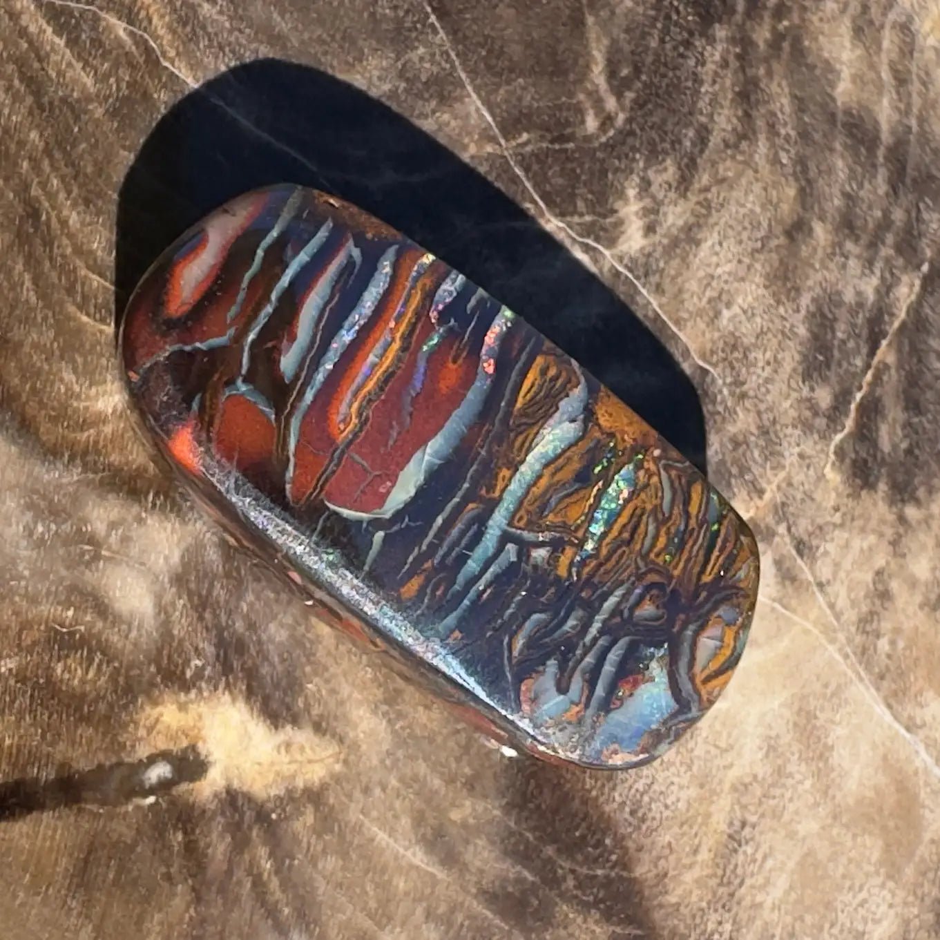 8.3ct Hand - Cut Solid Boulder Opal