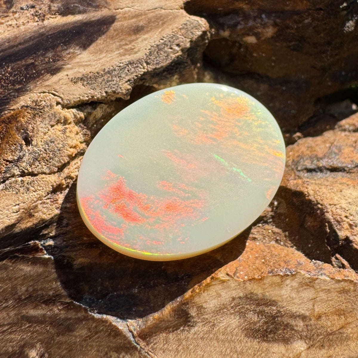 8.5ct Coober Pedy Opal | Solid Australian Opal | Hand-Cut