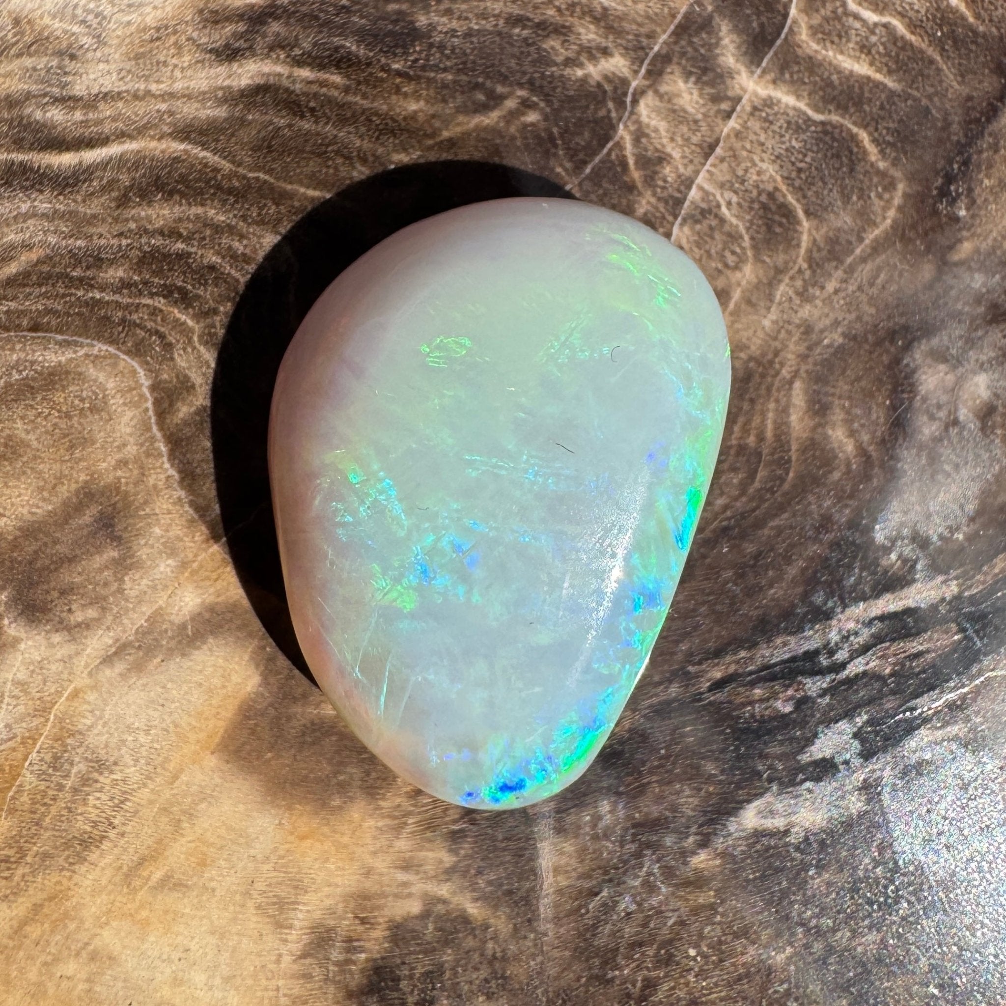 9.3ct Lightning Ridge Freeform Opal | Solid Australian Opal | Hand-Cut