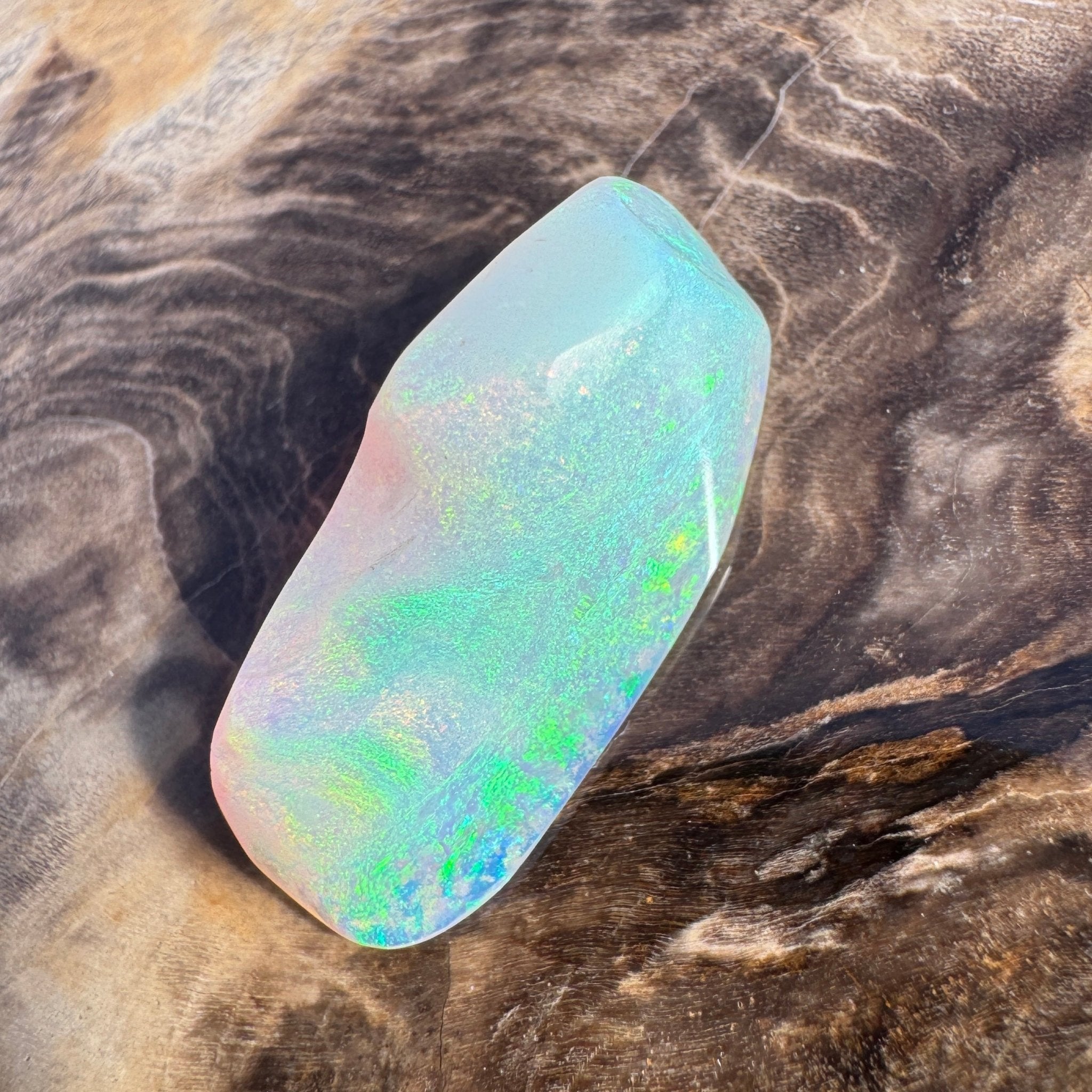 9.3ct Lightning Ridge Opal | Solid Australian Opal | Hand-Cut