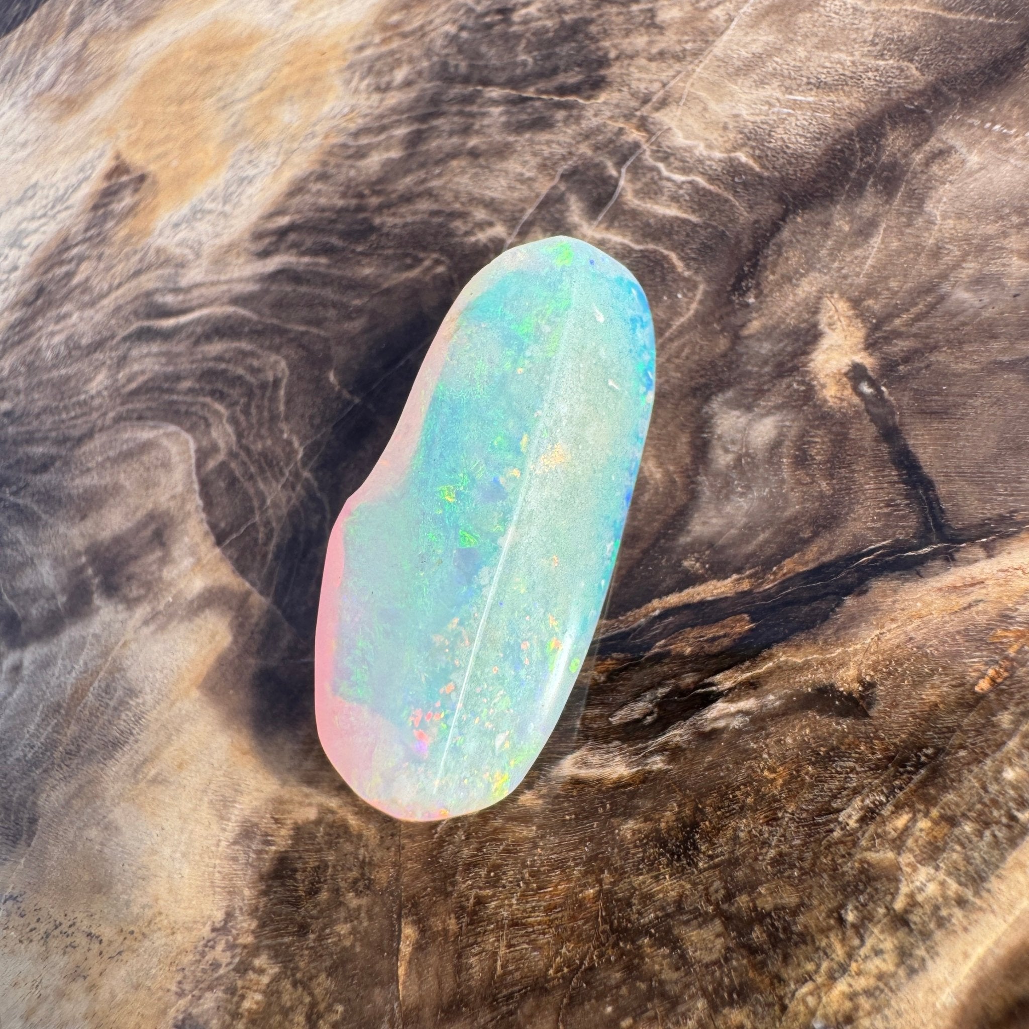 9.3ct Lightning Ridge Opal | Solid Australian Opal | Hand-Cut